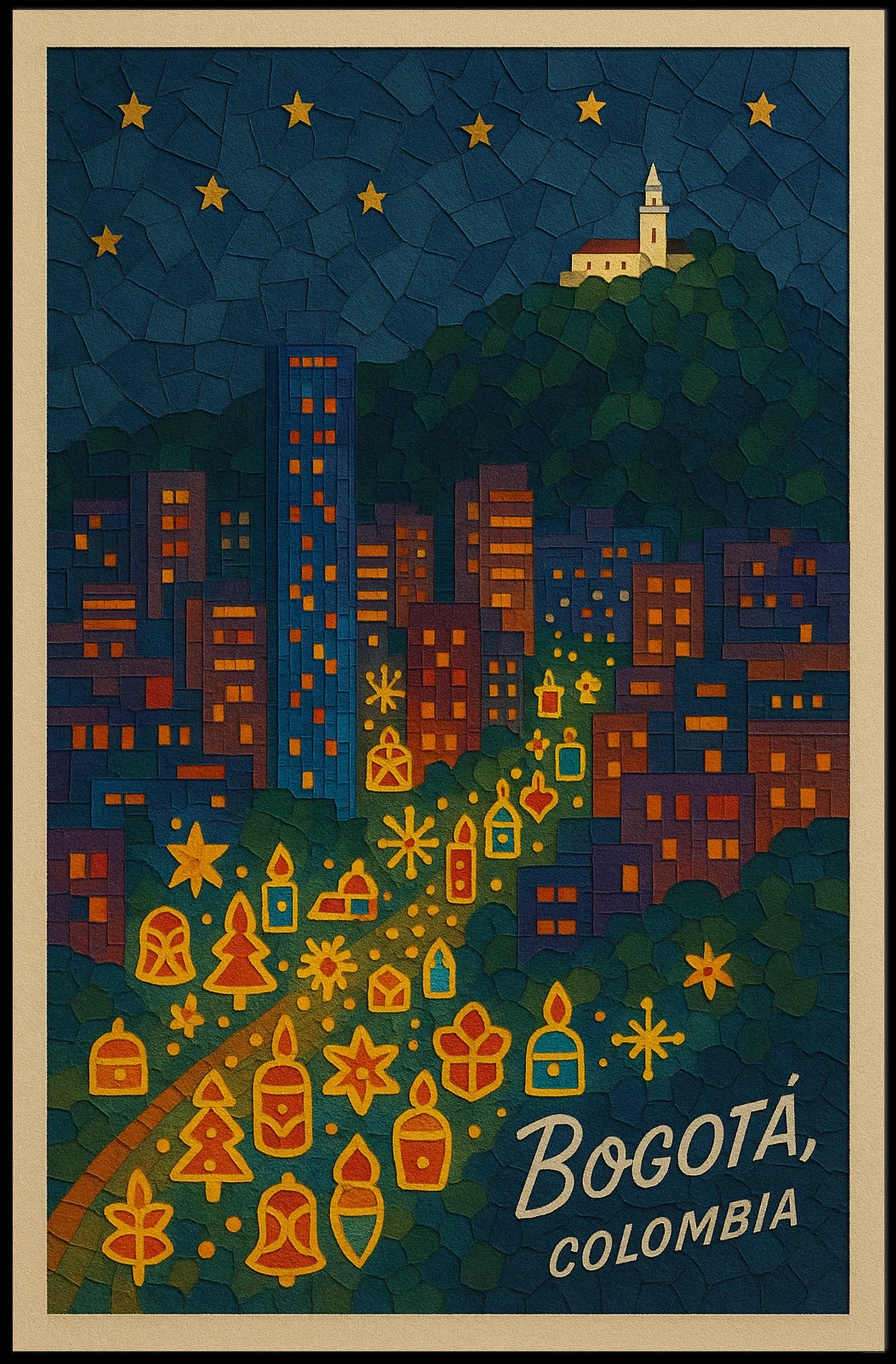 Bogotá, Colombia A Night Of Lights Poster