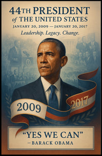 Barack Obama's Legacy Celebrated Historical or Presidential Poster