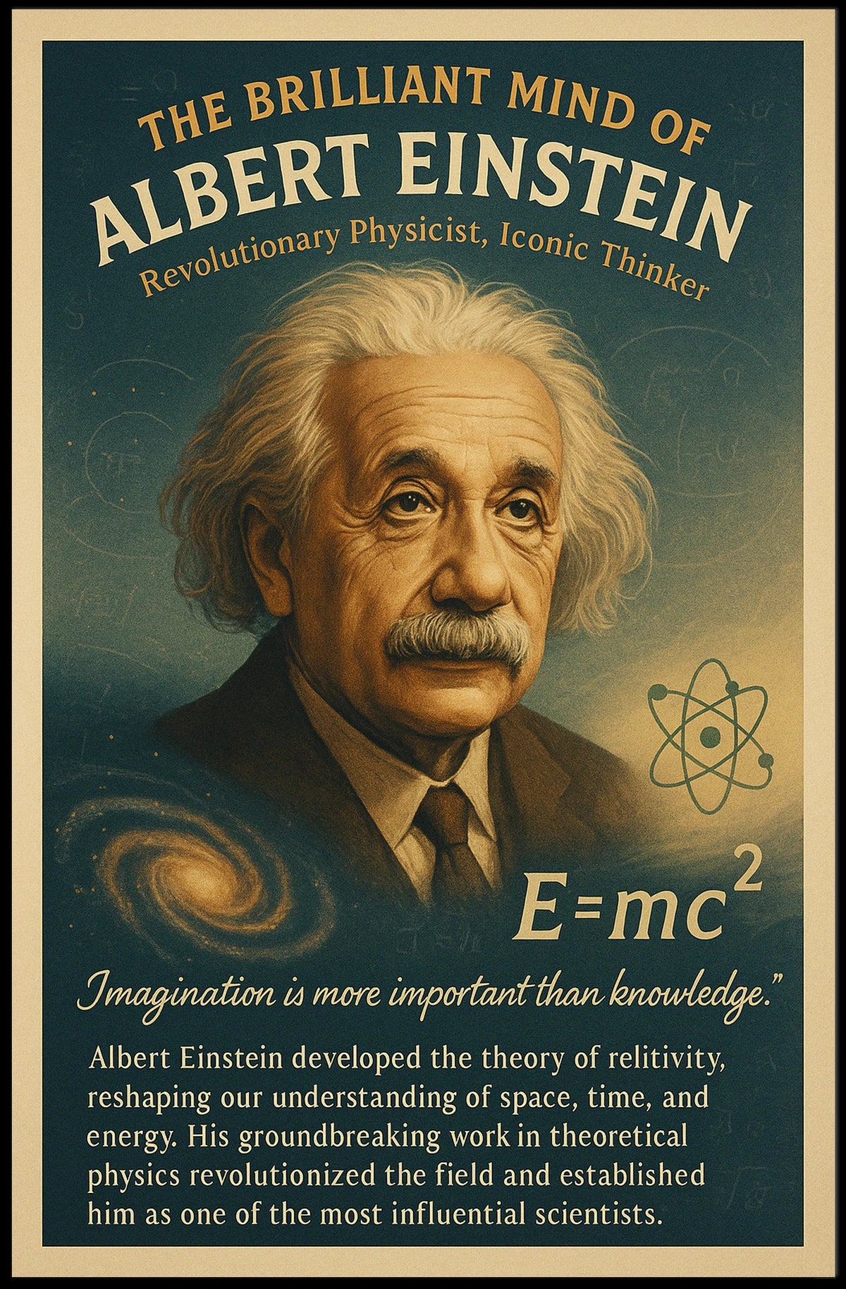 The Brilliant Mind of Albert Einstein Poster