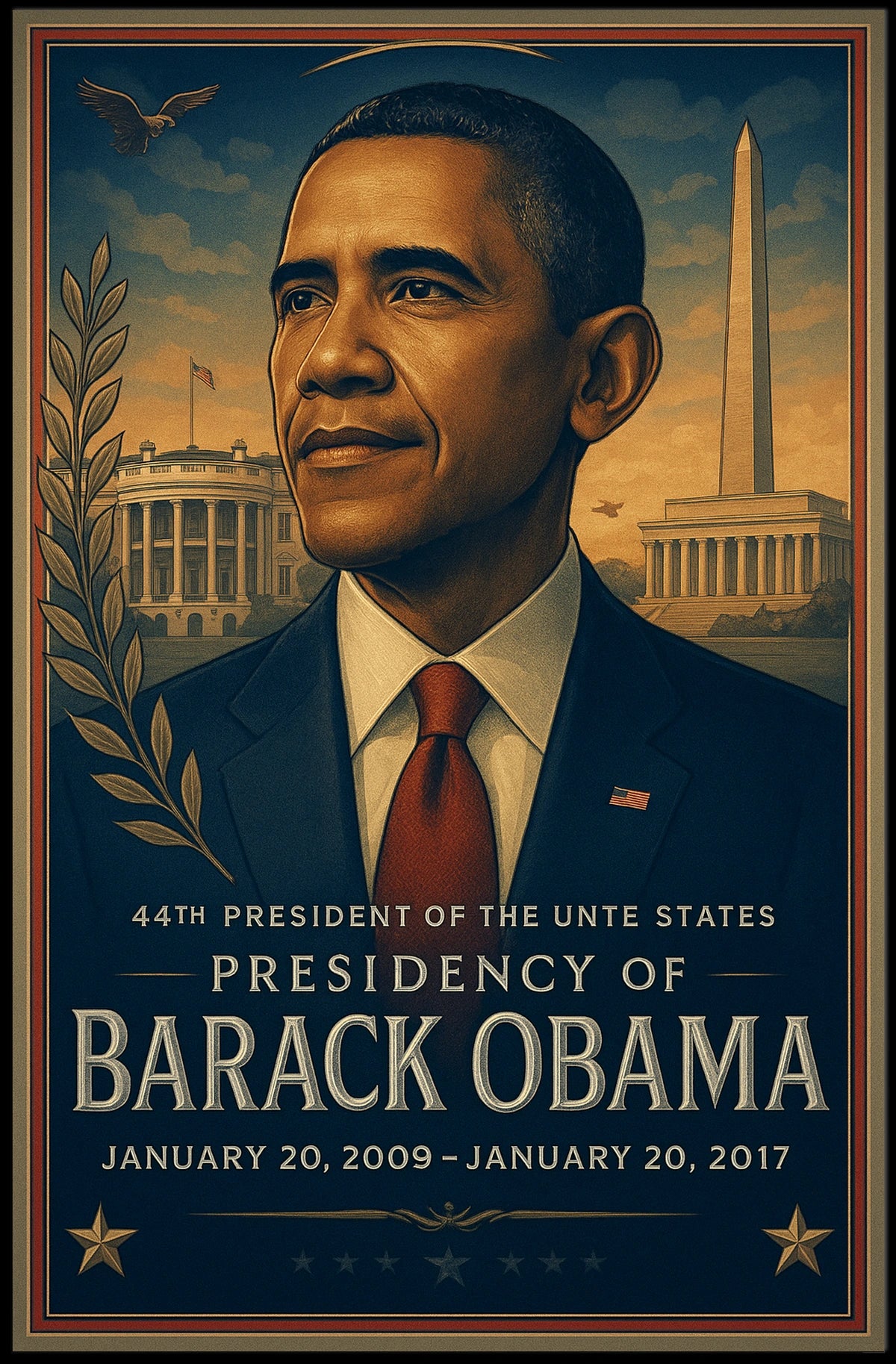 Obama Presidential Legacy 2009-2017 Historical or Presidential Poster
