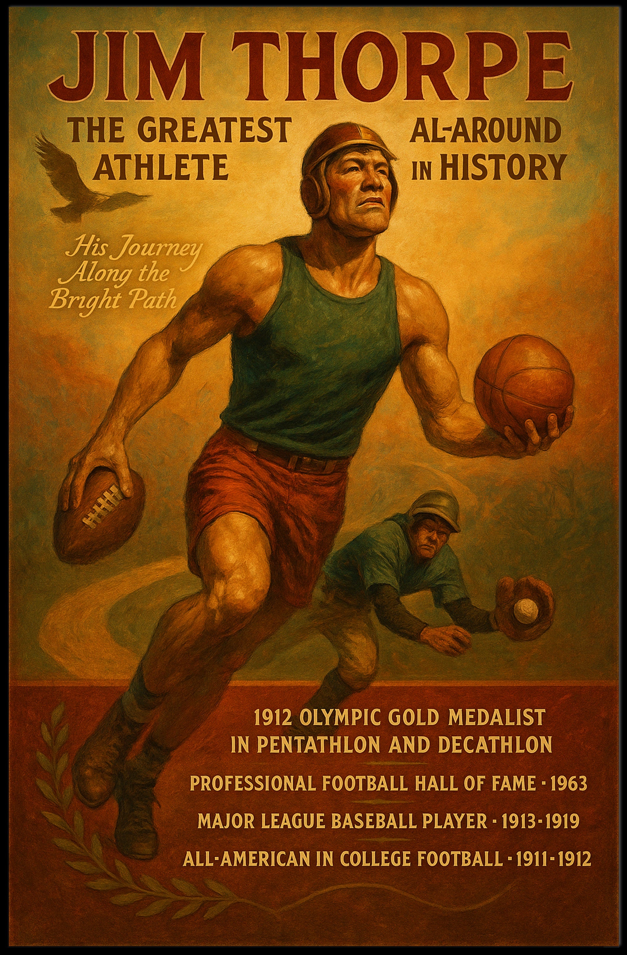 Celebrating a Multifaceted Athlete Poster