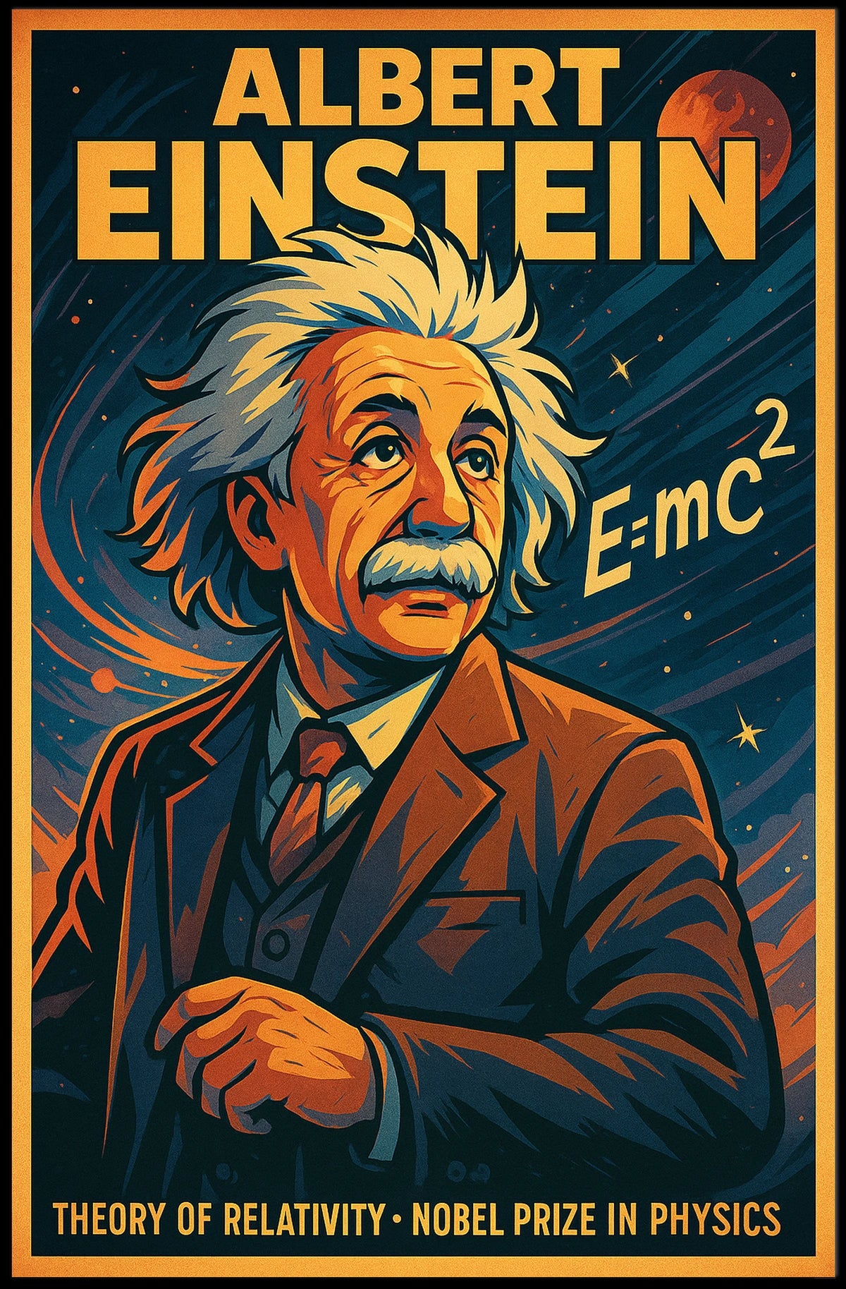Albert Einstein Theory Of Relativity Poster