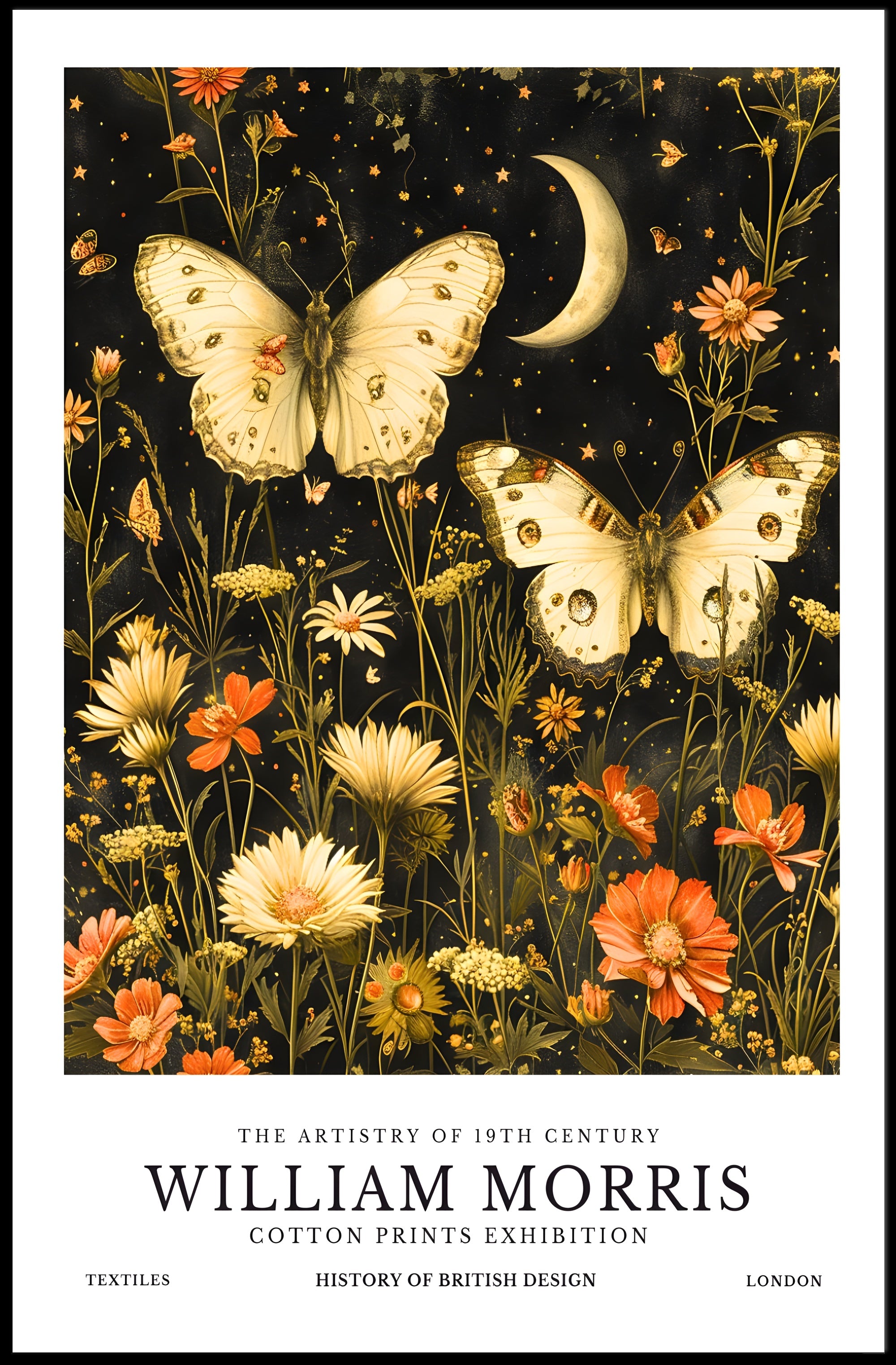 William Morris Celestial Cotton Prints Cultural or Heritage Poster