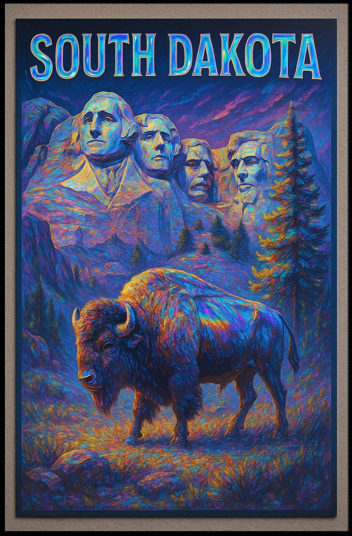 South Dakota Majestic Landscapes Poster