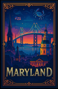 Maryland A Scenic Tribute Poster