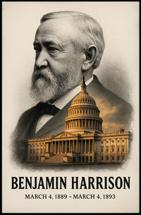 Benjamin Harrison 23rd President of the United States Reflections Poster