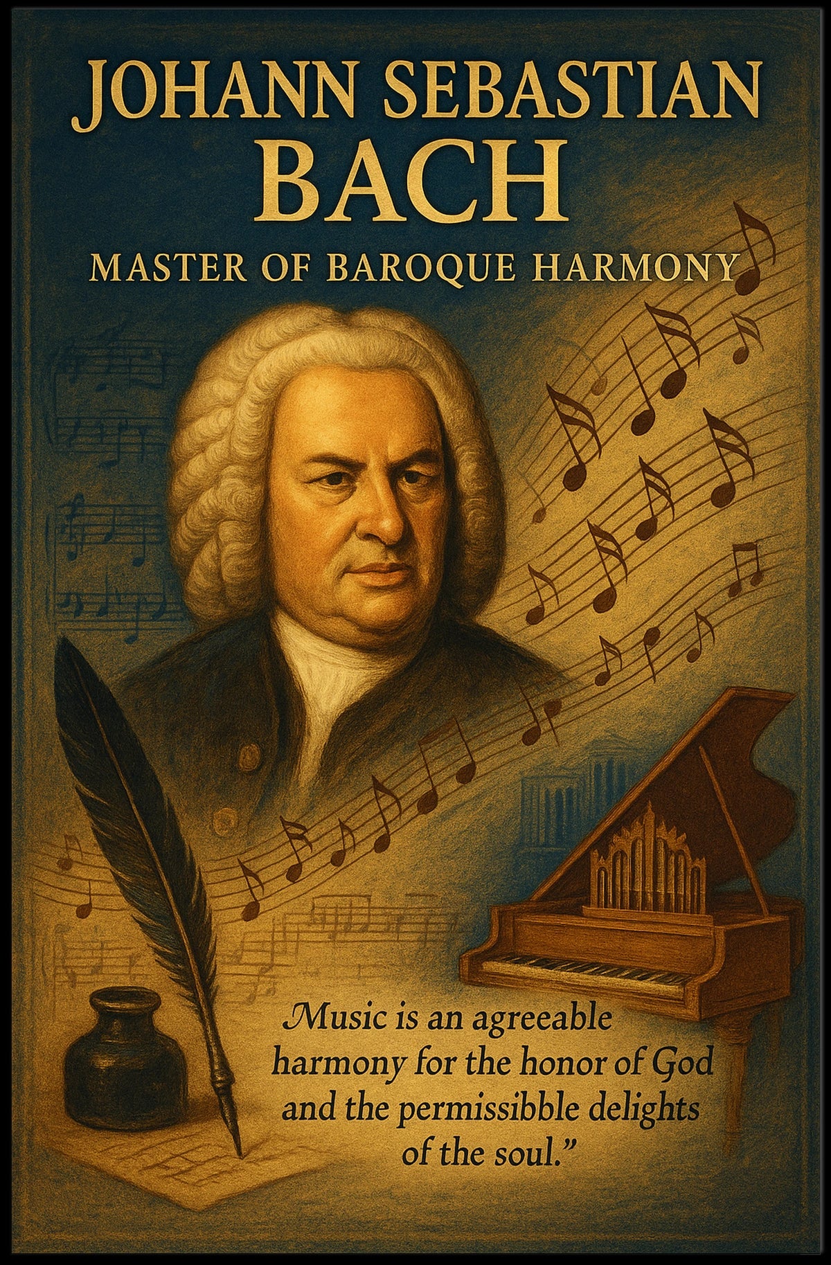Johann Sebastian Bach Master Of Poster