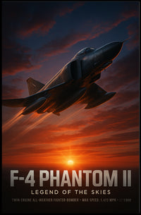 F-4 Phantom II Legend of the Skies Poster PosterGoat