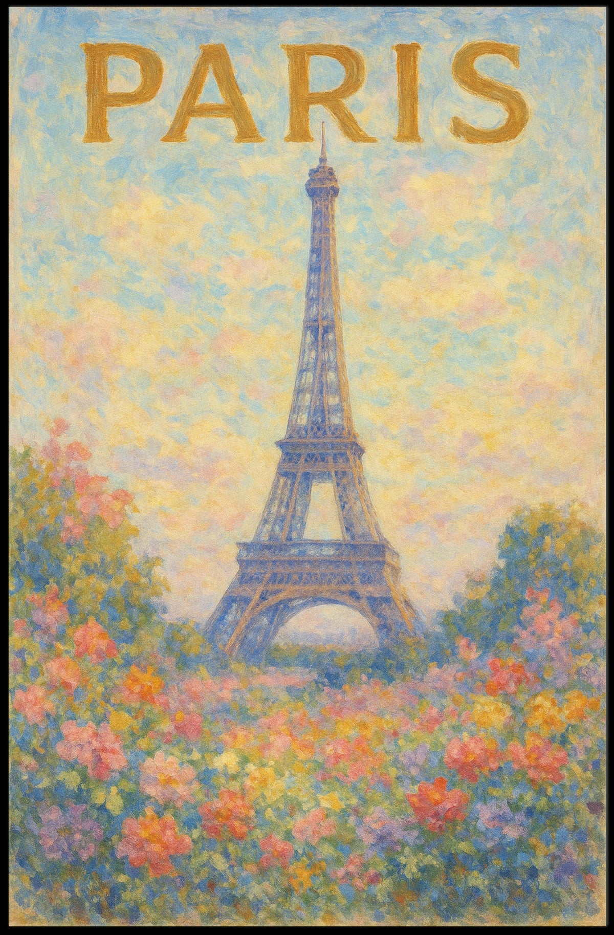 Paris in Bloom Poster