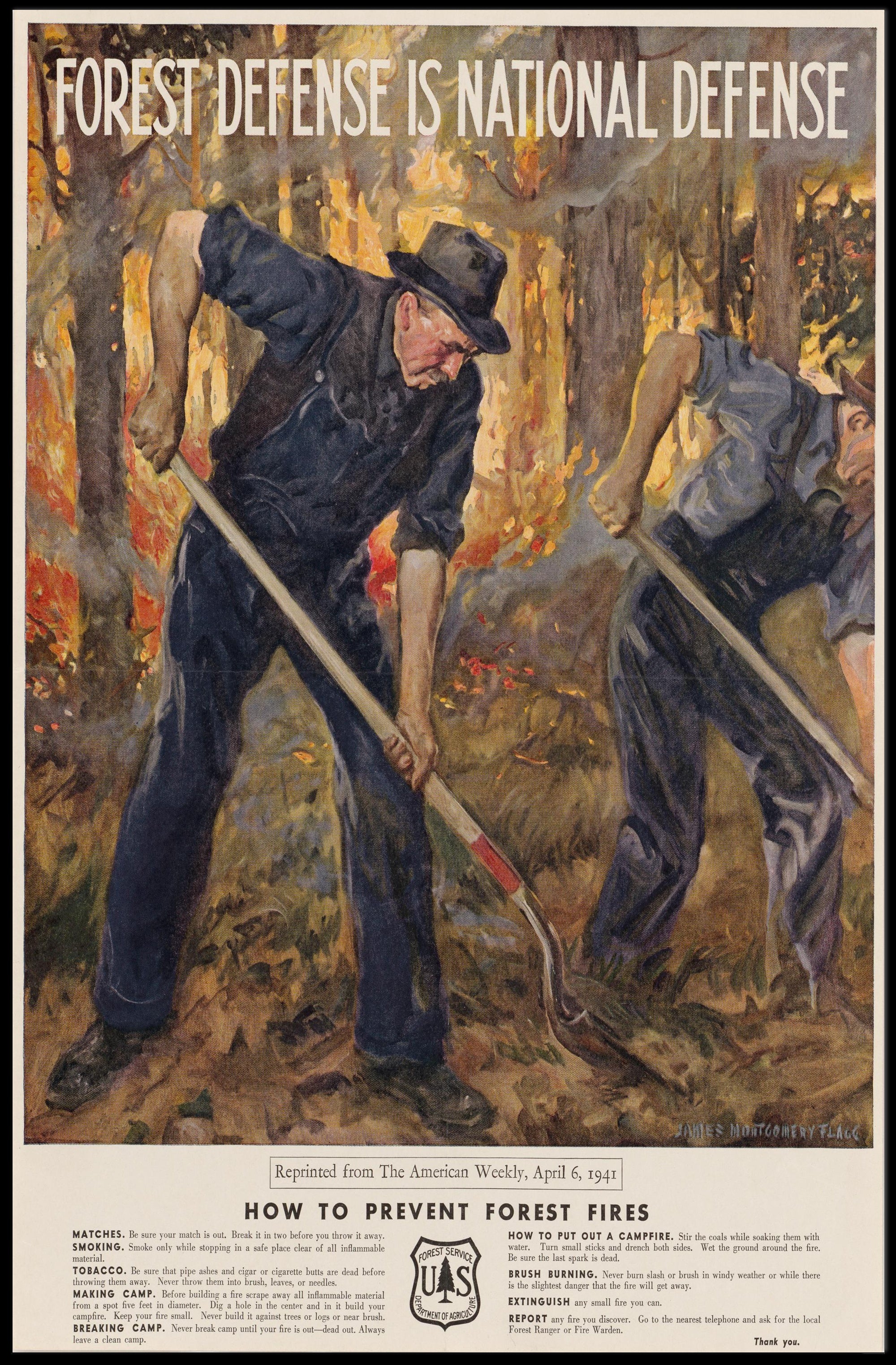 Forest Defense is National Defense Poster PosterGoat