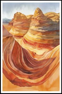 Desert Waves Poster PosterGoat