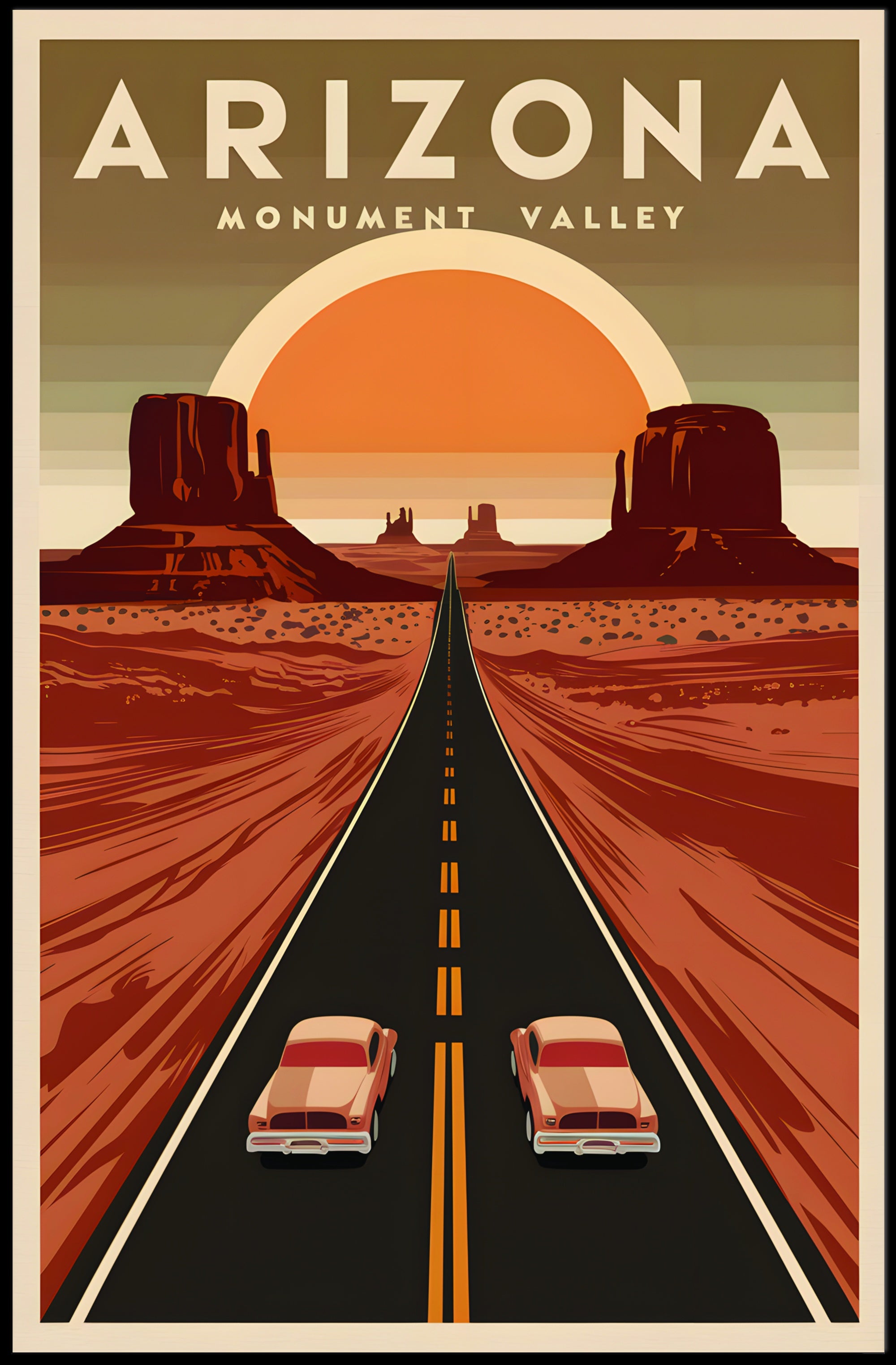 Journey Through Monument Valley Poster