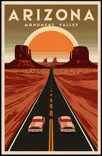 Journey Through Monument Valley Poster