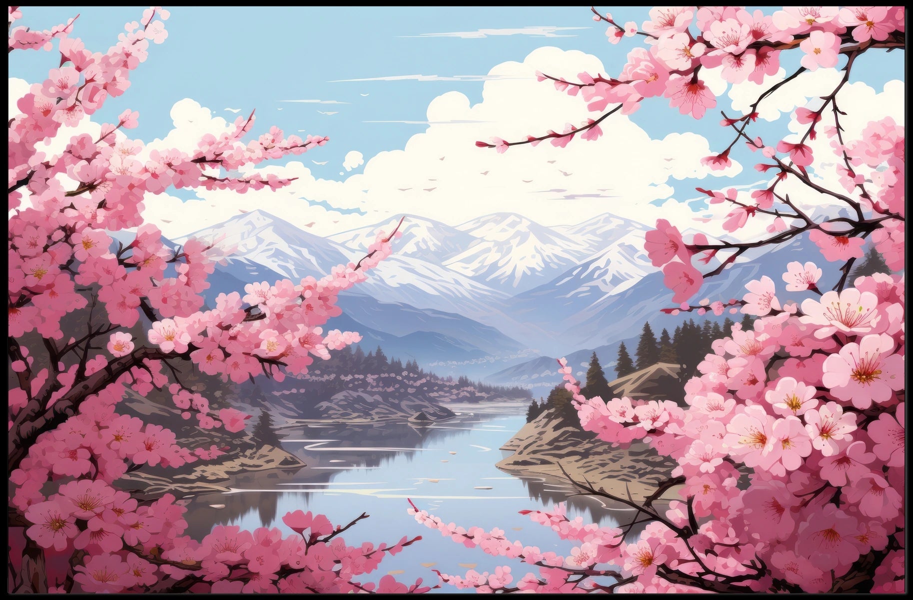 Blossoming Serenity Poster
