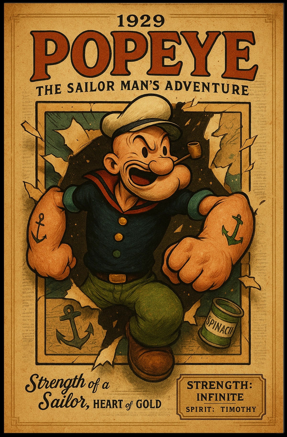 Popeye 1929 Art Poster POP-64