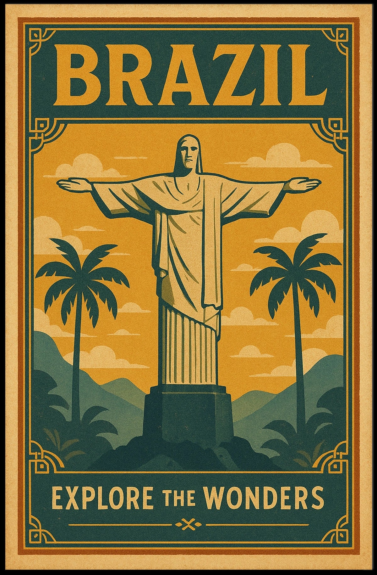 Explore the Wonders of Brazil Poster