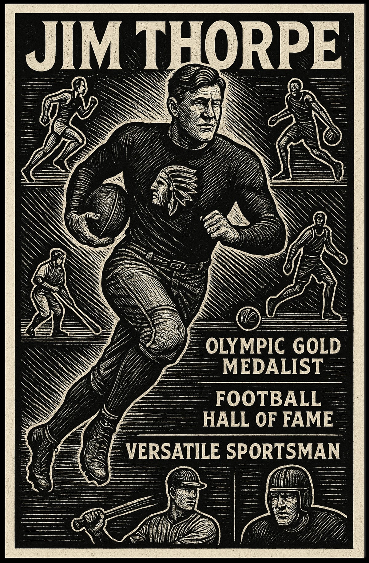 Legendary Athlete Celebration Poster