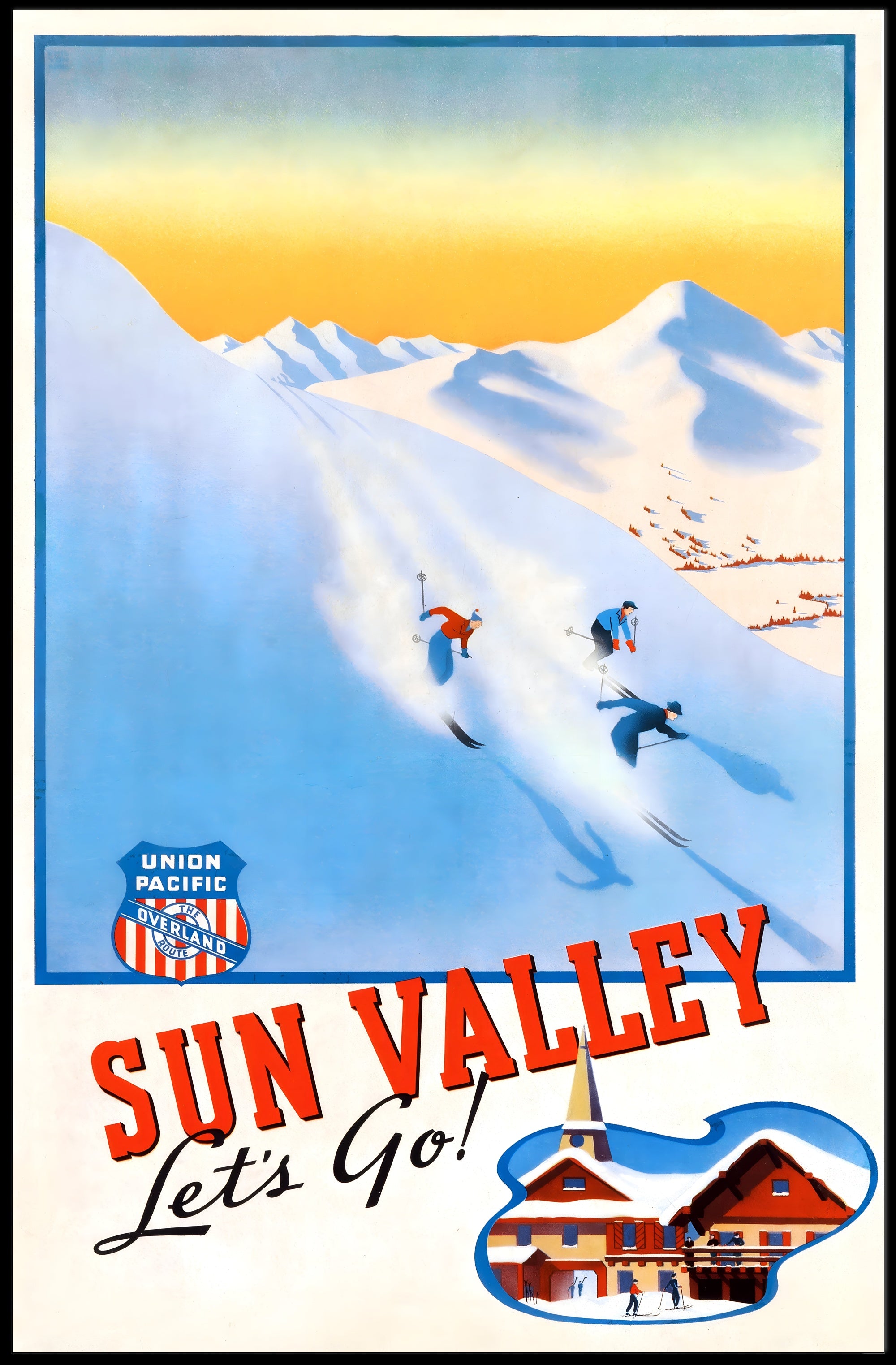 Sun Valley Ski Adventure Poster PosterGoat