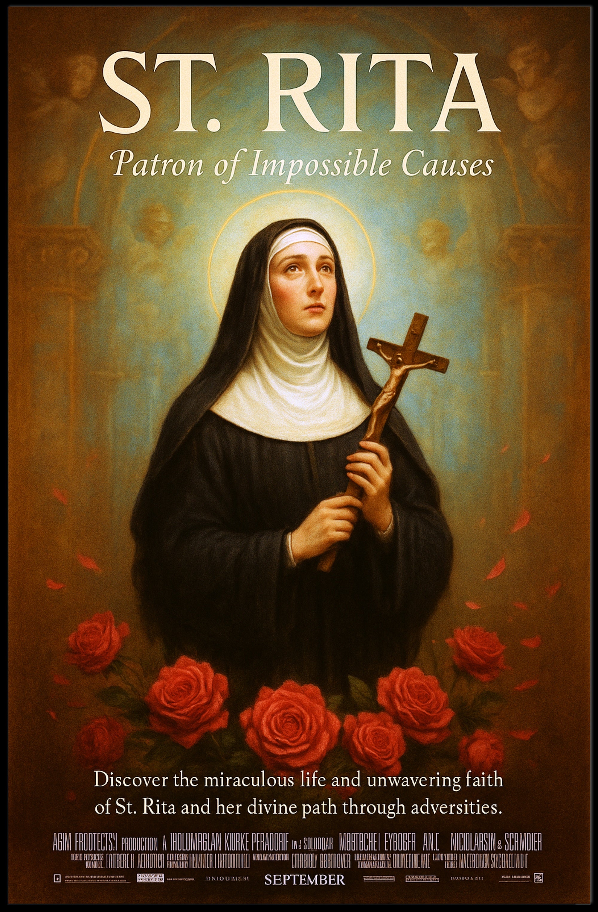 St. Rita Patron of Impossible Causes Poster PosterGoat