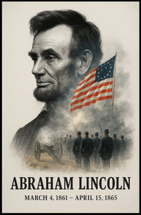 Abraham Lincoln 16th President of the United States Reflections Poster