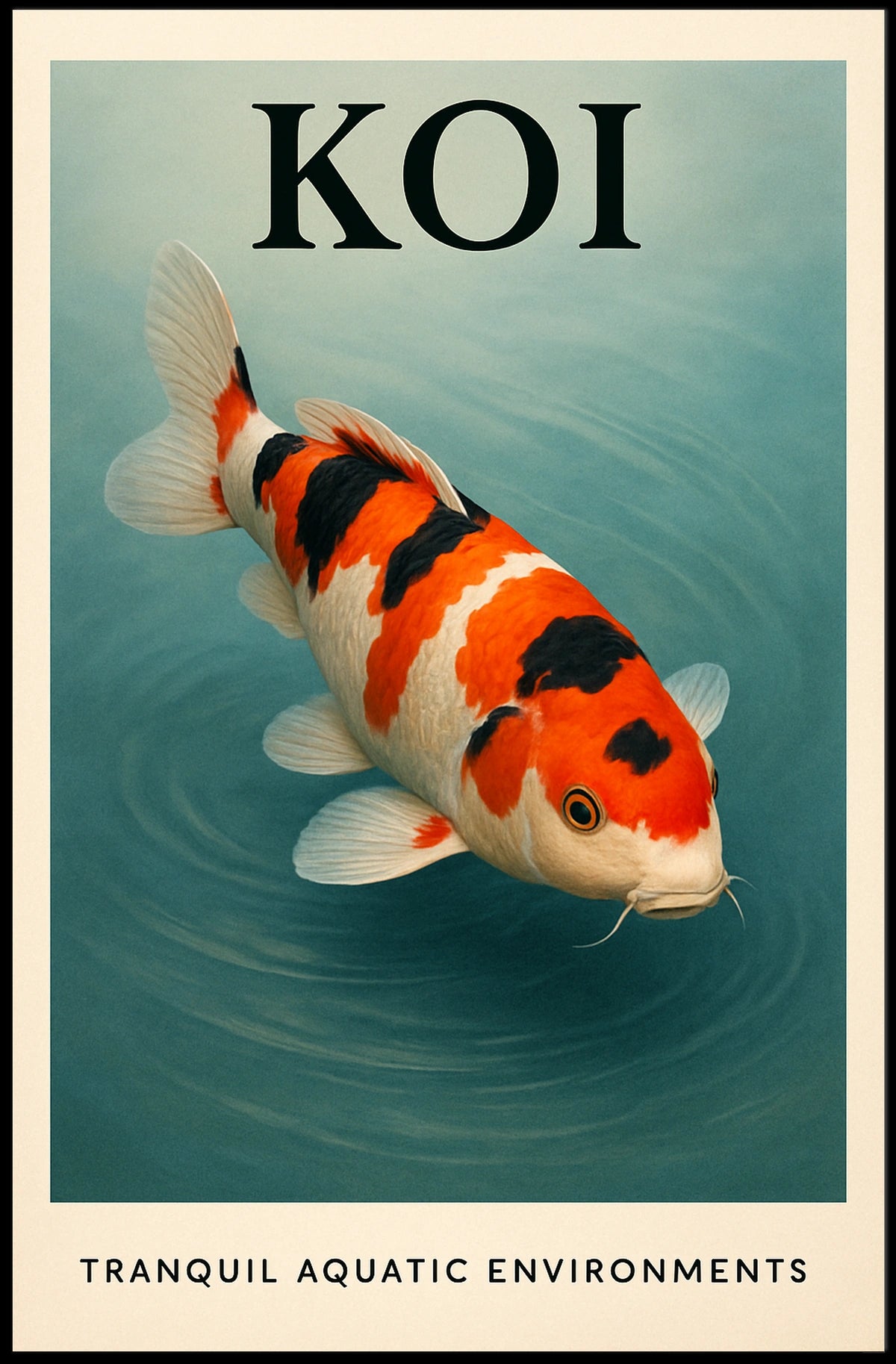 Koi Tranquil Aquatic Environments Poster