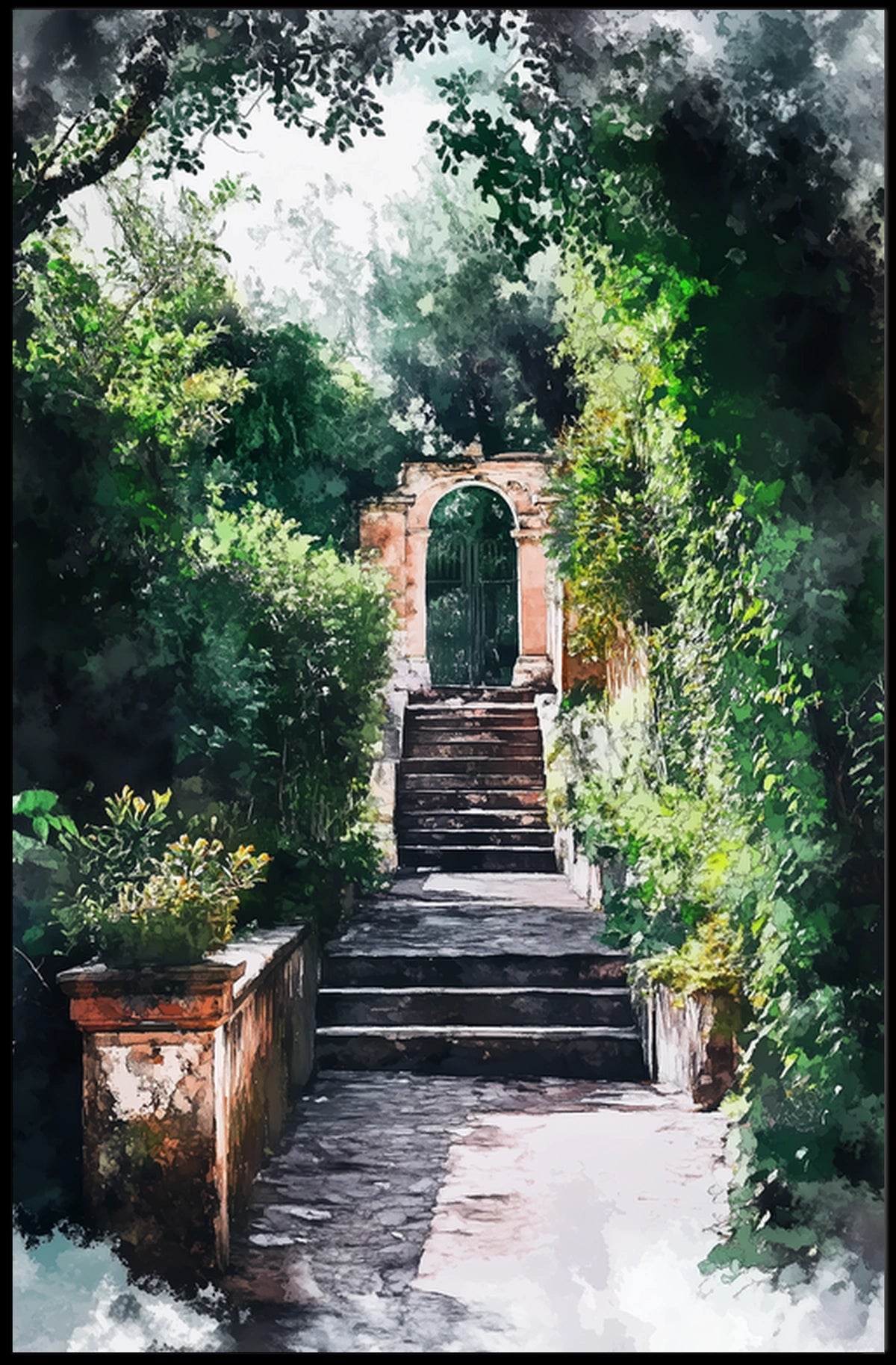 Vatican City Vatican Gardens Peaceful View Poster