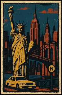 Iconic New York Vintage Poster For City Lovers Collectors