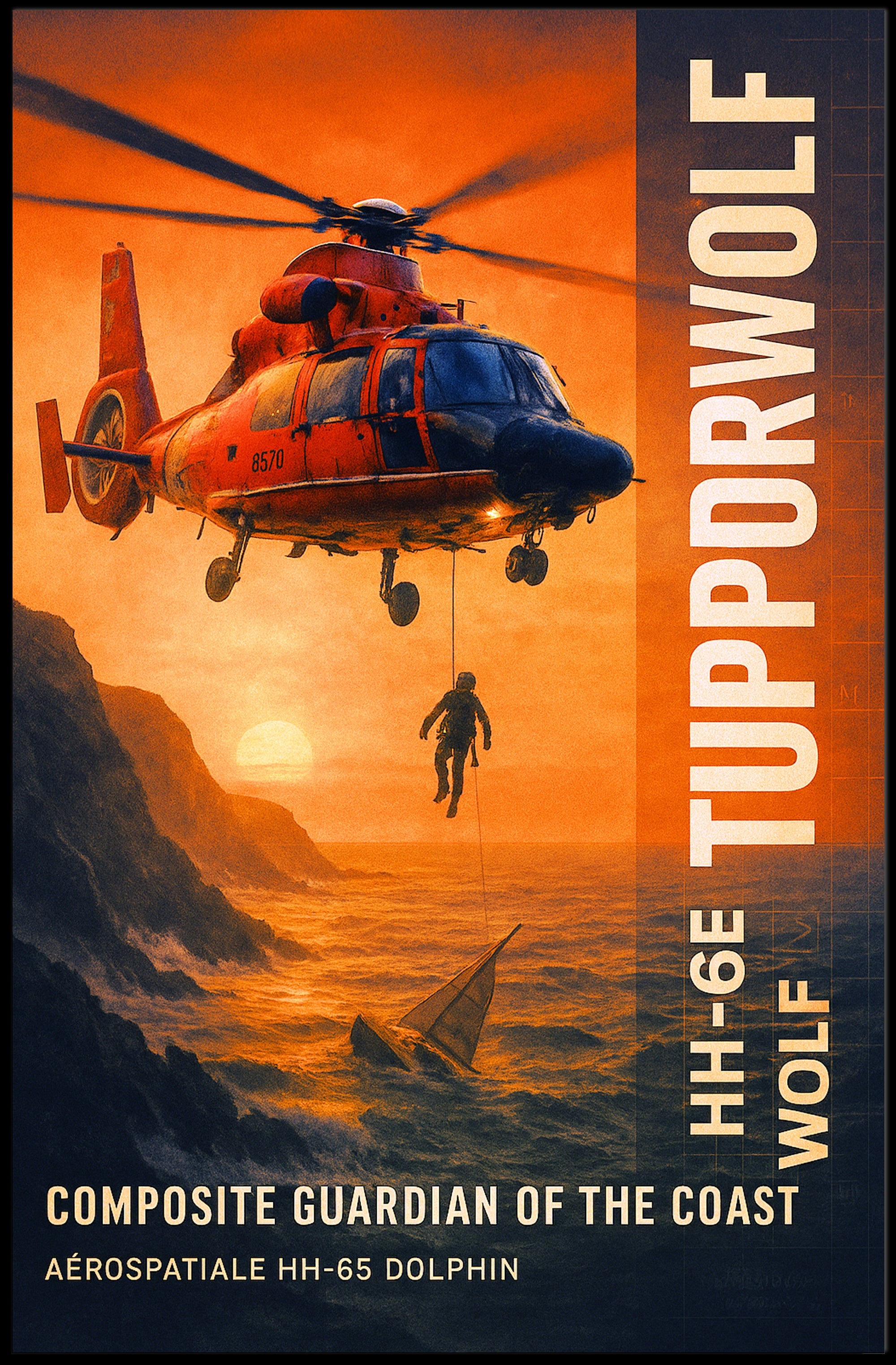 Tupporwolf Guardian of the Coast Poster PosterGoat