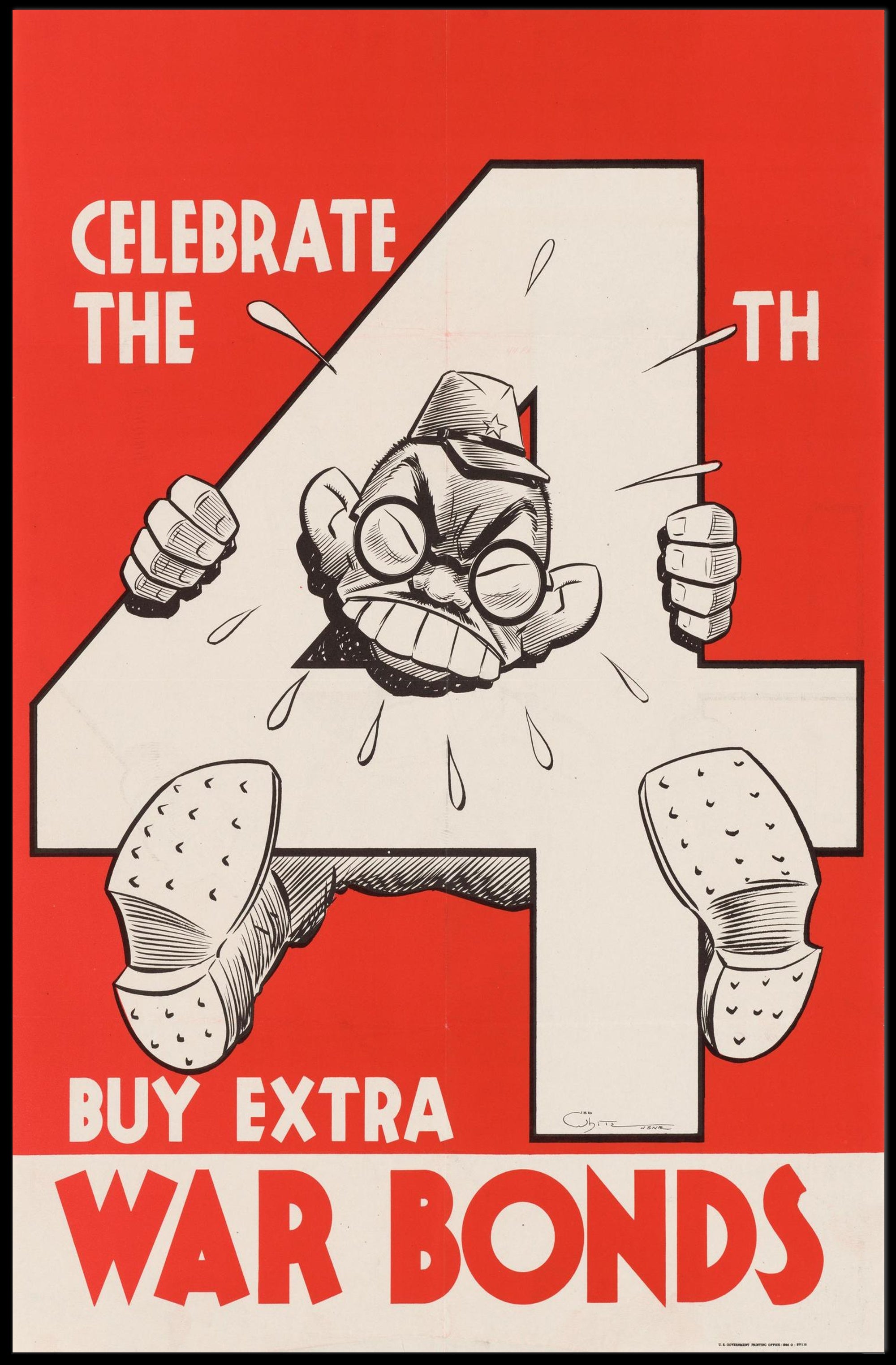 Celebrate the 4th with War Bonds Poster PosterGoat