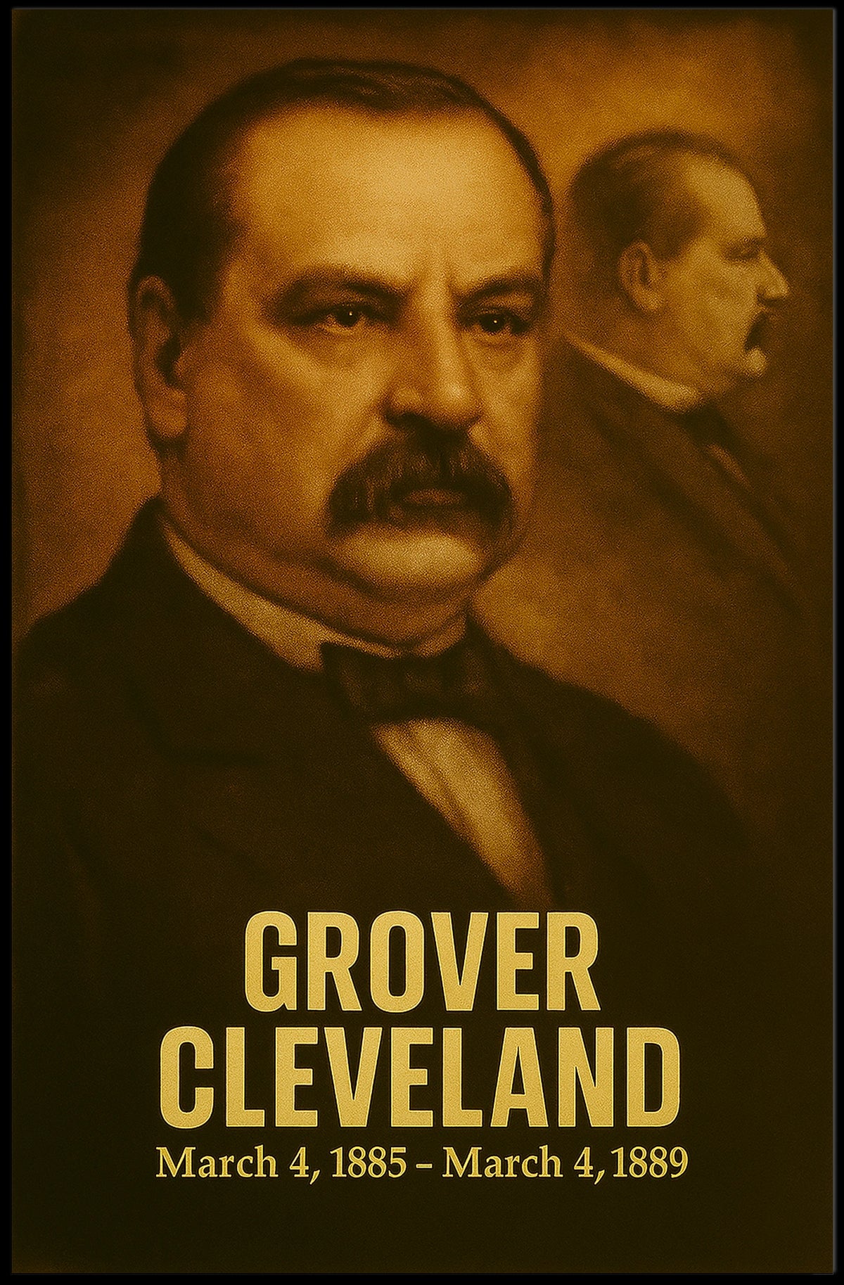 Grover Cleveland Presidential Term Poster