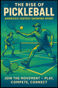 The Rise of Pickleball Poster