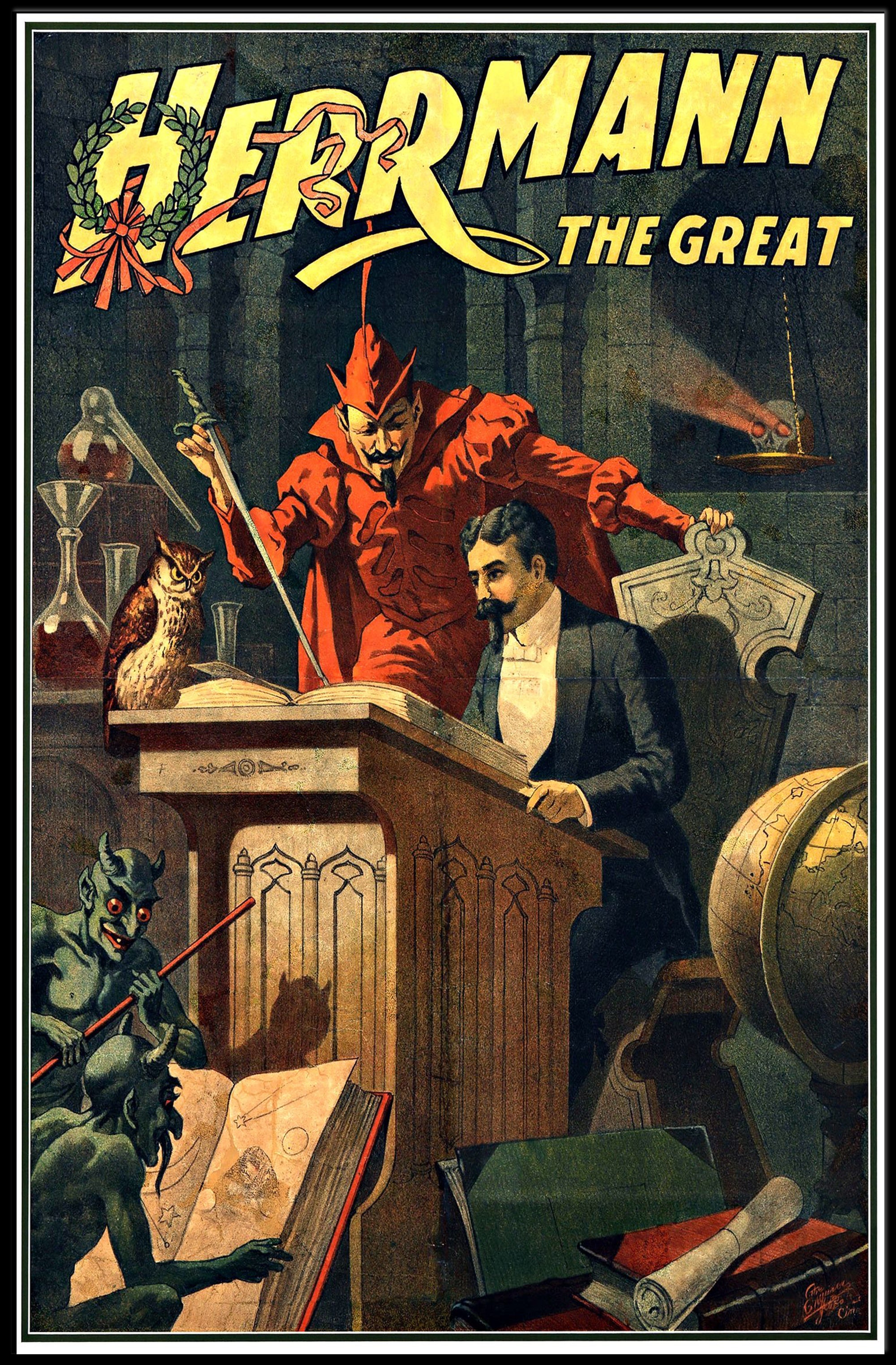 Mystical Magic Show Illusionist Art Poster - Artistic Poster