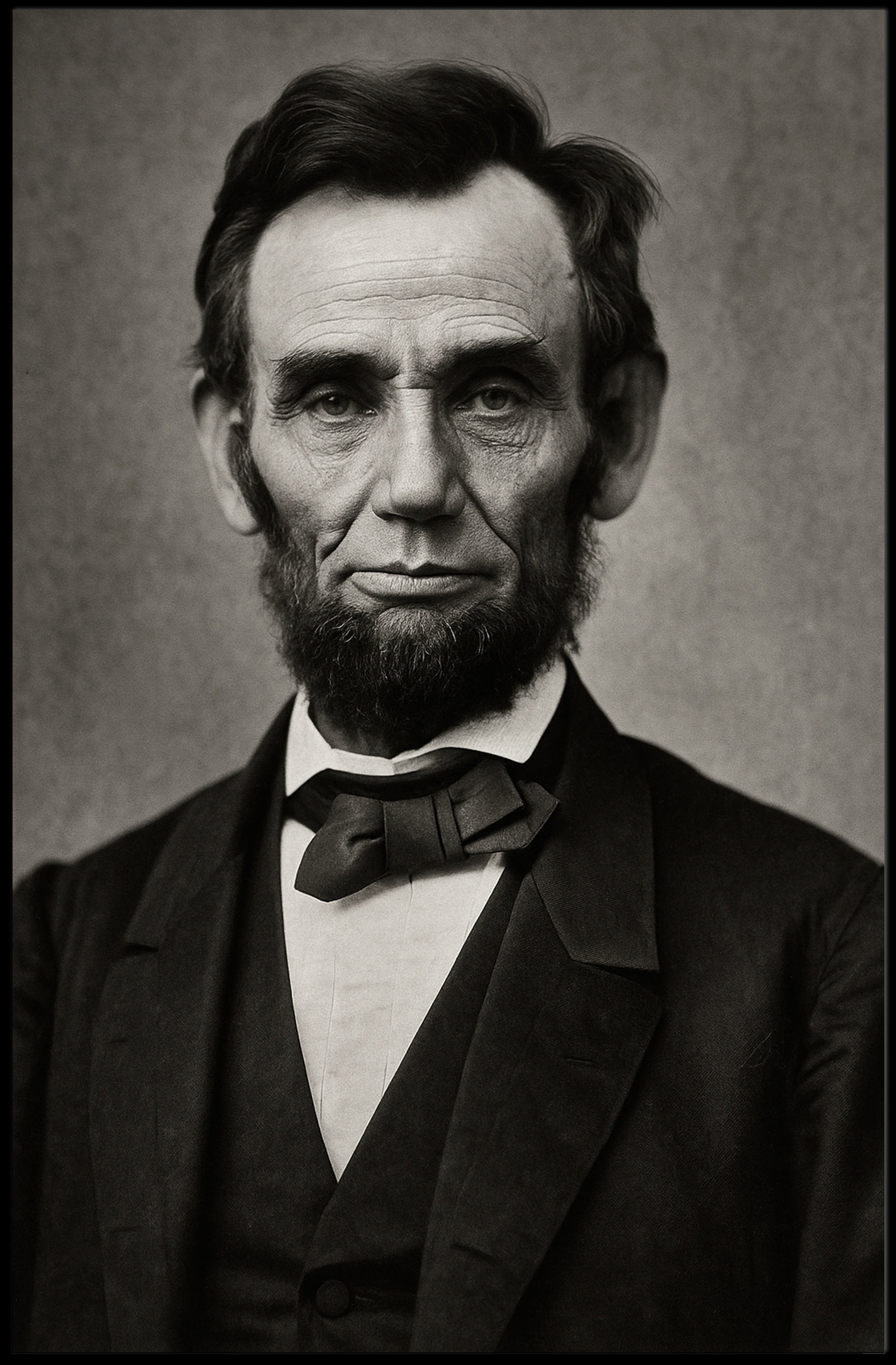 19th Century Vintage Portrait Historical or Presidential Poster