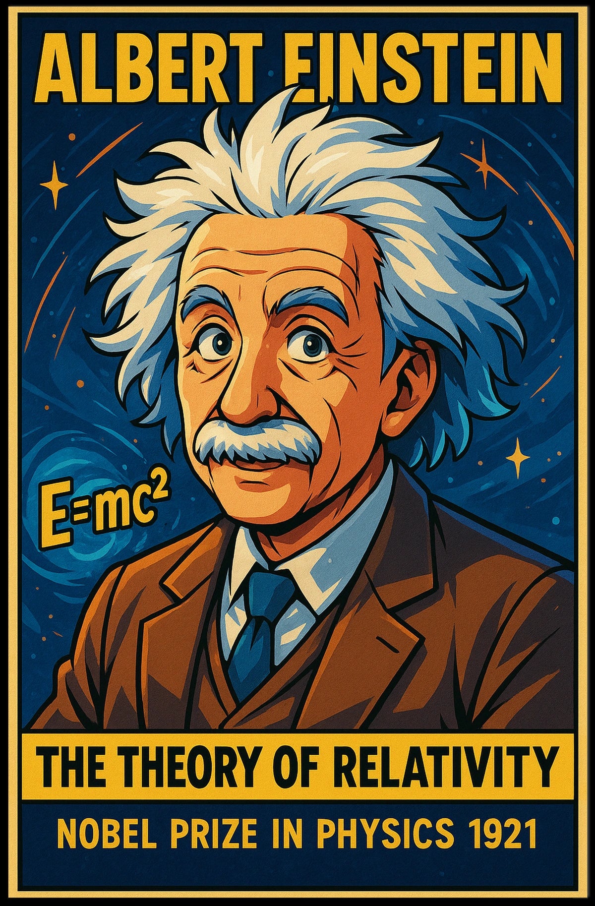 Albert Einstein The Theory Of Poster