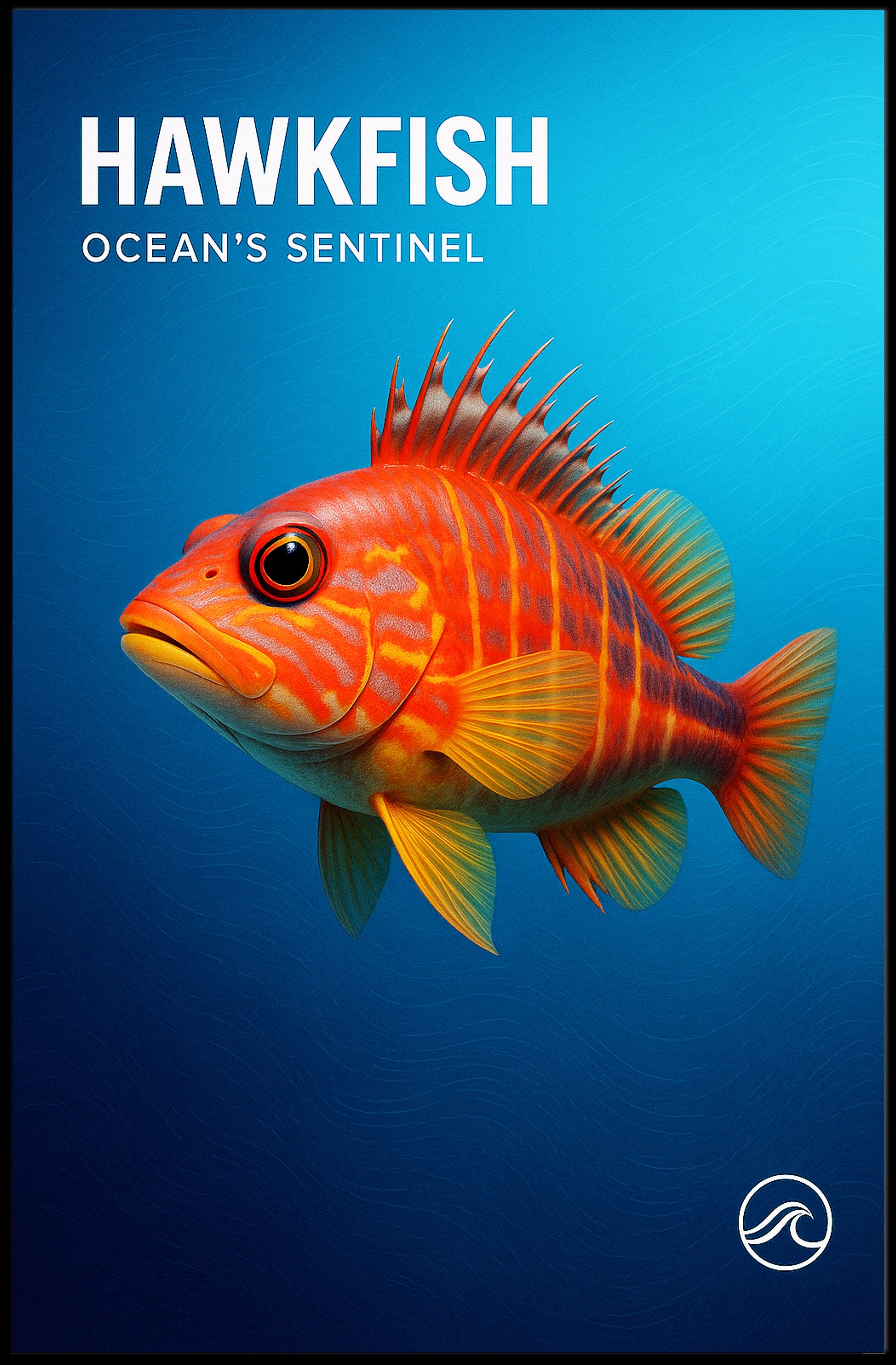 Hawkfish Ocean's Sentinel Poster PosterGoat