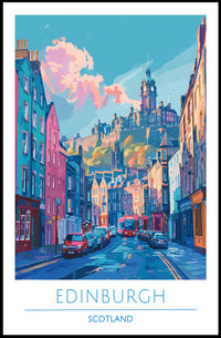 Edinburgh Cityscape Poster