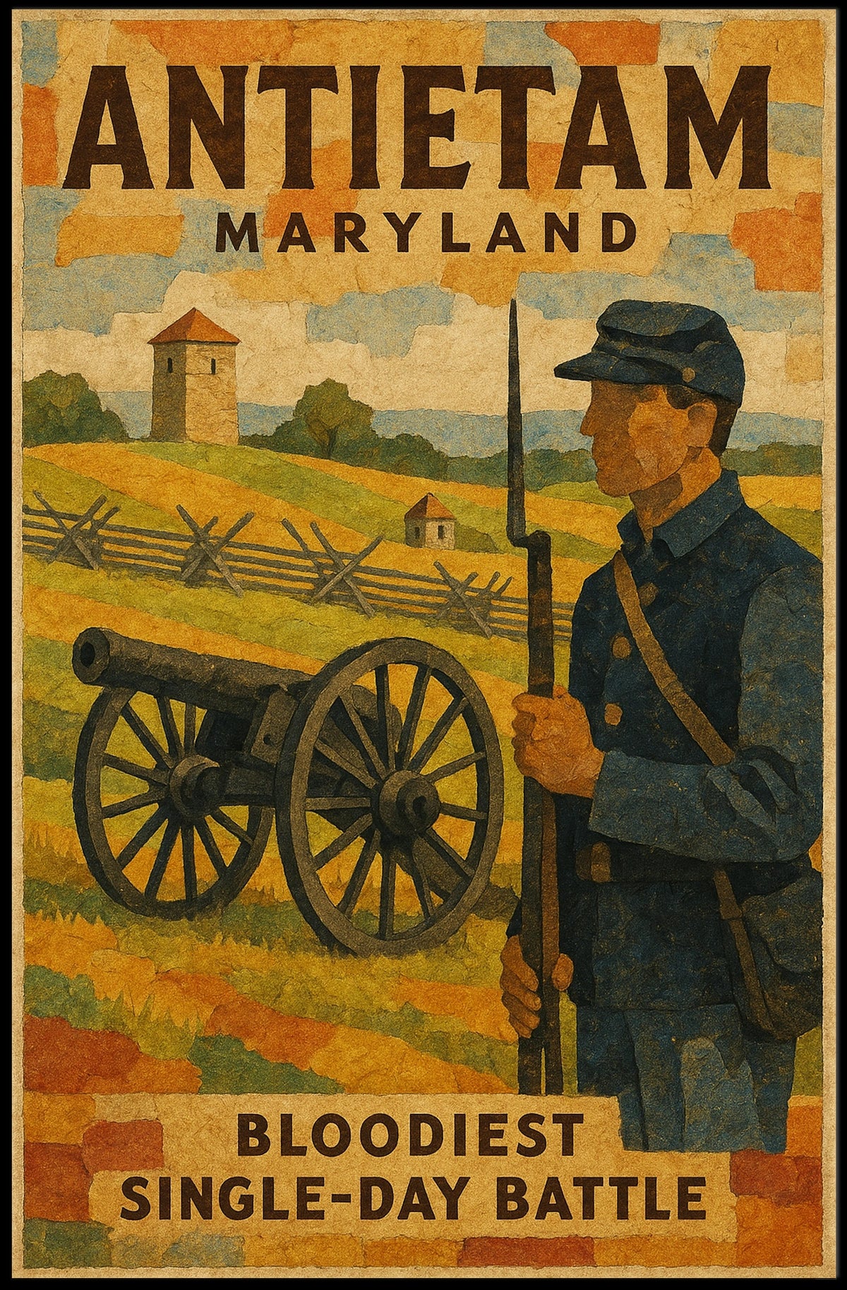 Antietam, Maryland Bloodiest Poster
