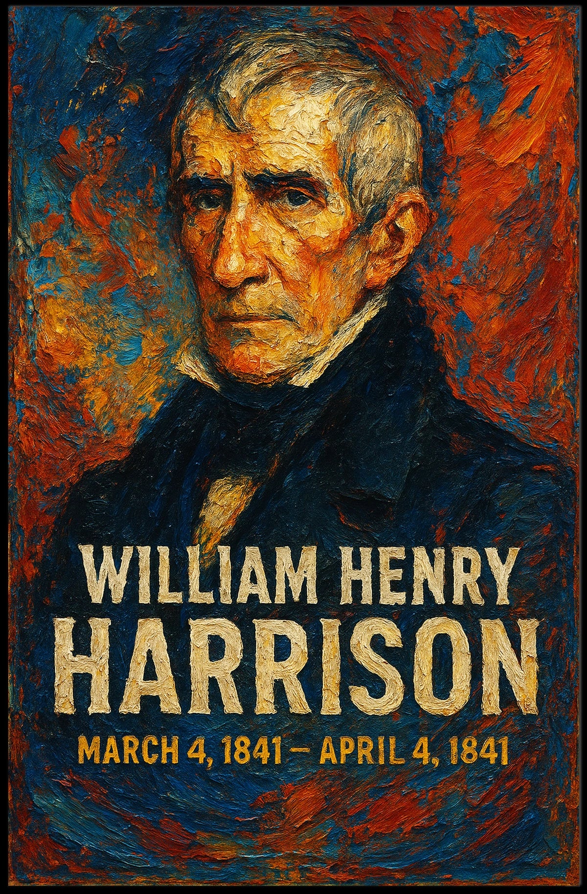 William Henry Harrison Portrait Historical or Presidential Poster