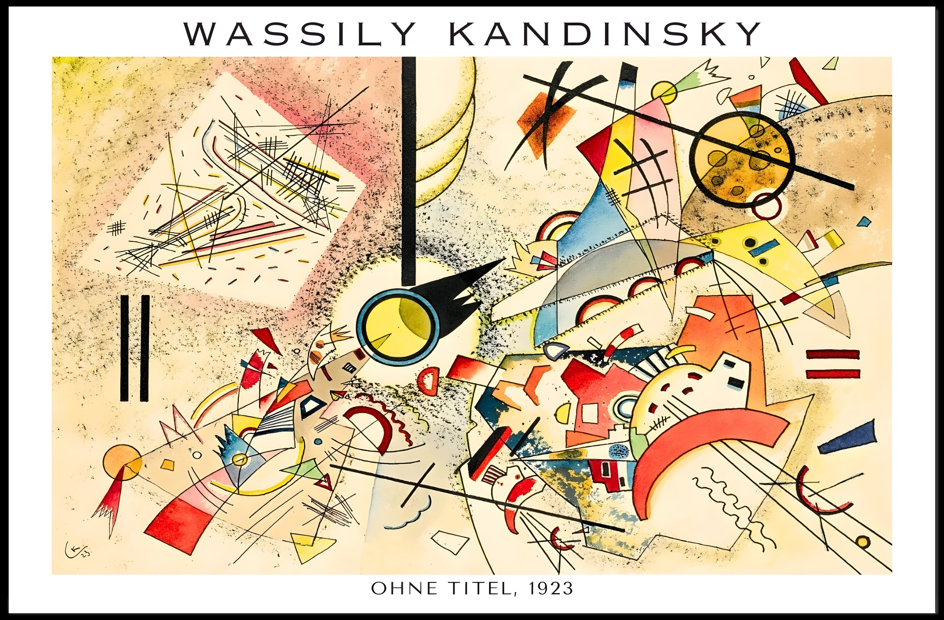 Wassily Kandinsky Ohne Titel 1923 Poster