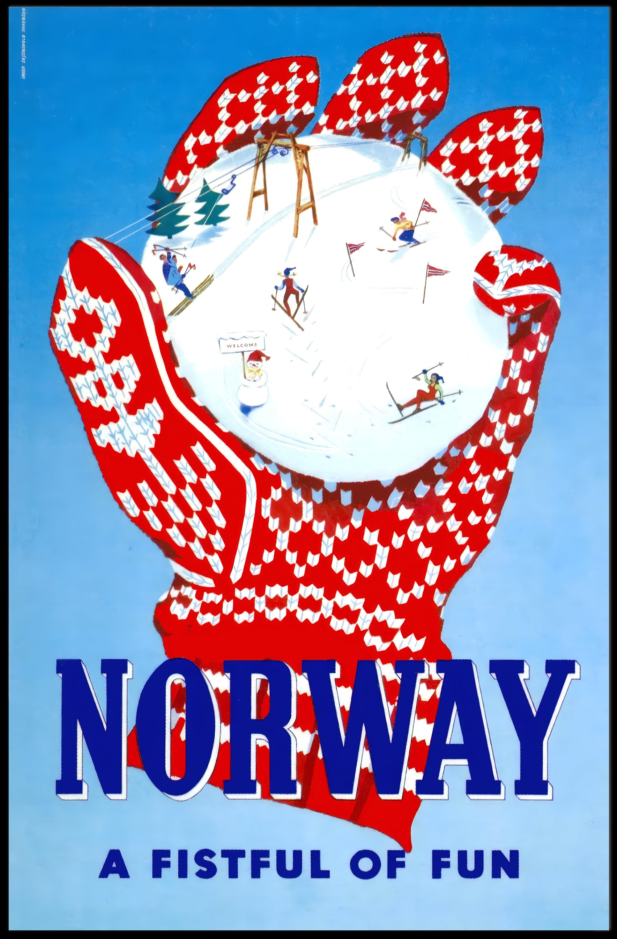 Norway: A Fistful of Fun Poster PosterGoat