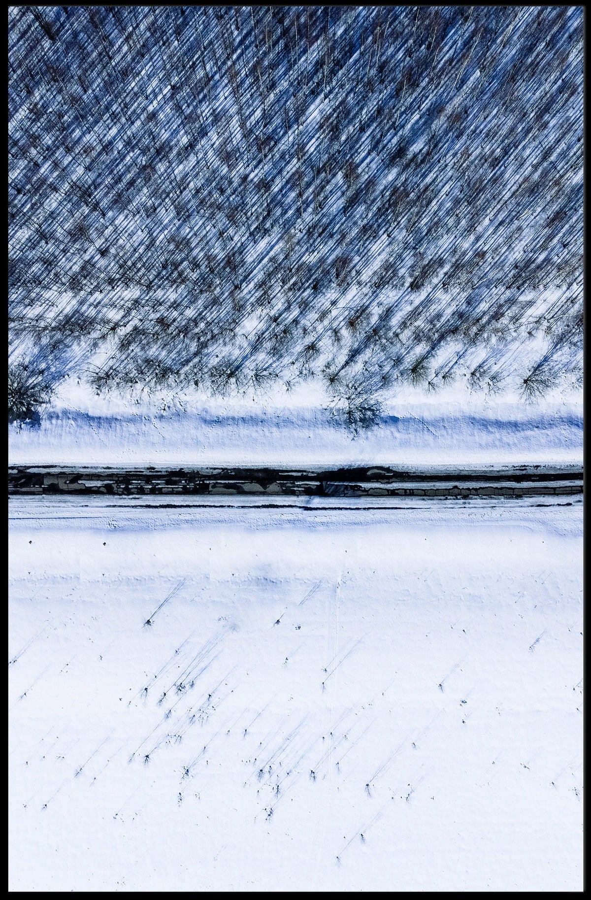 Winter Landscape from Above Poster