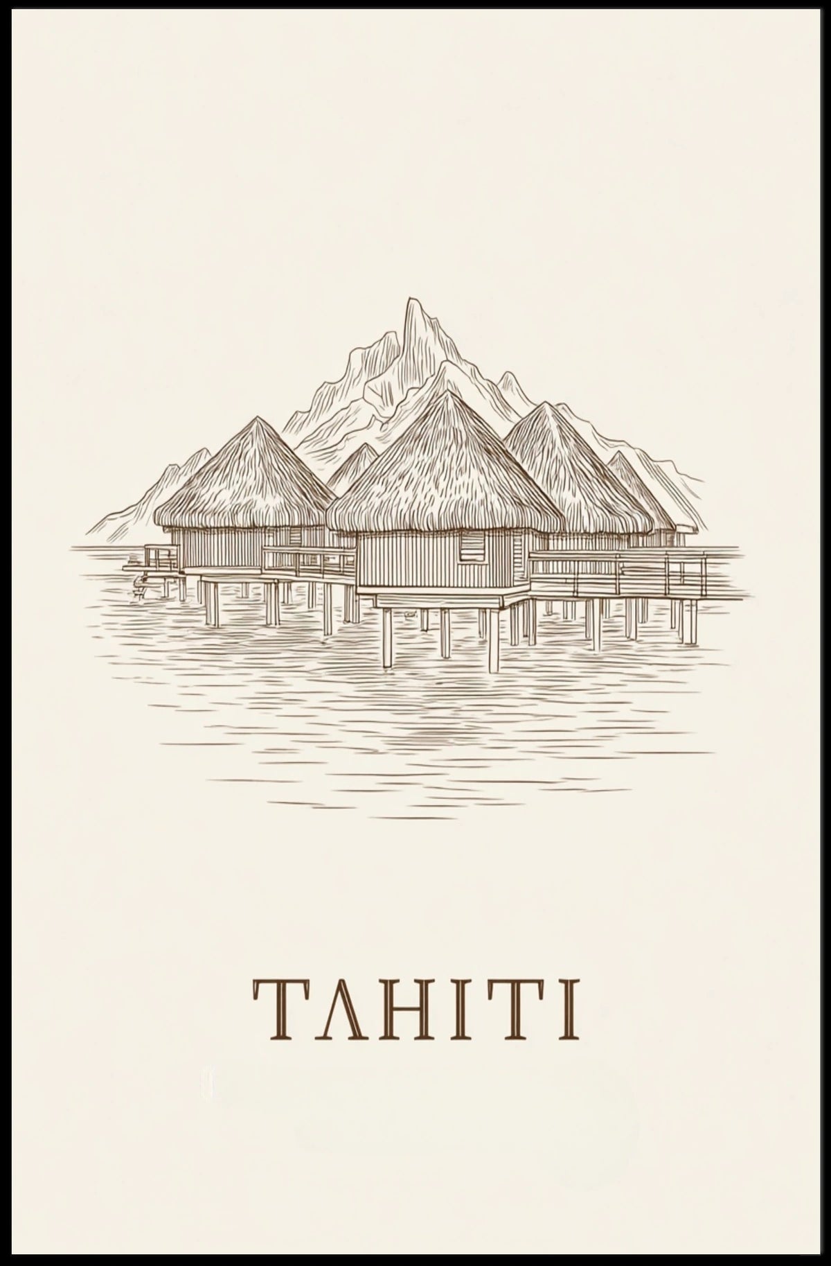 Tahiti Paradise Poster