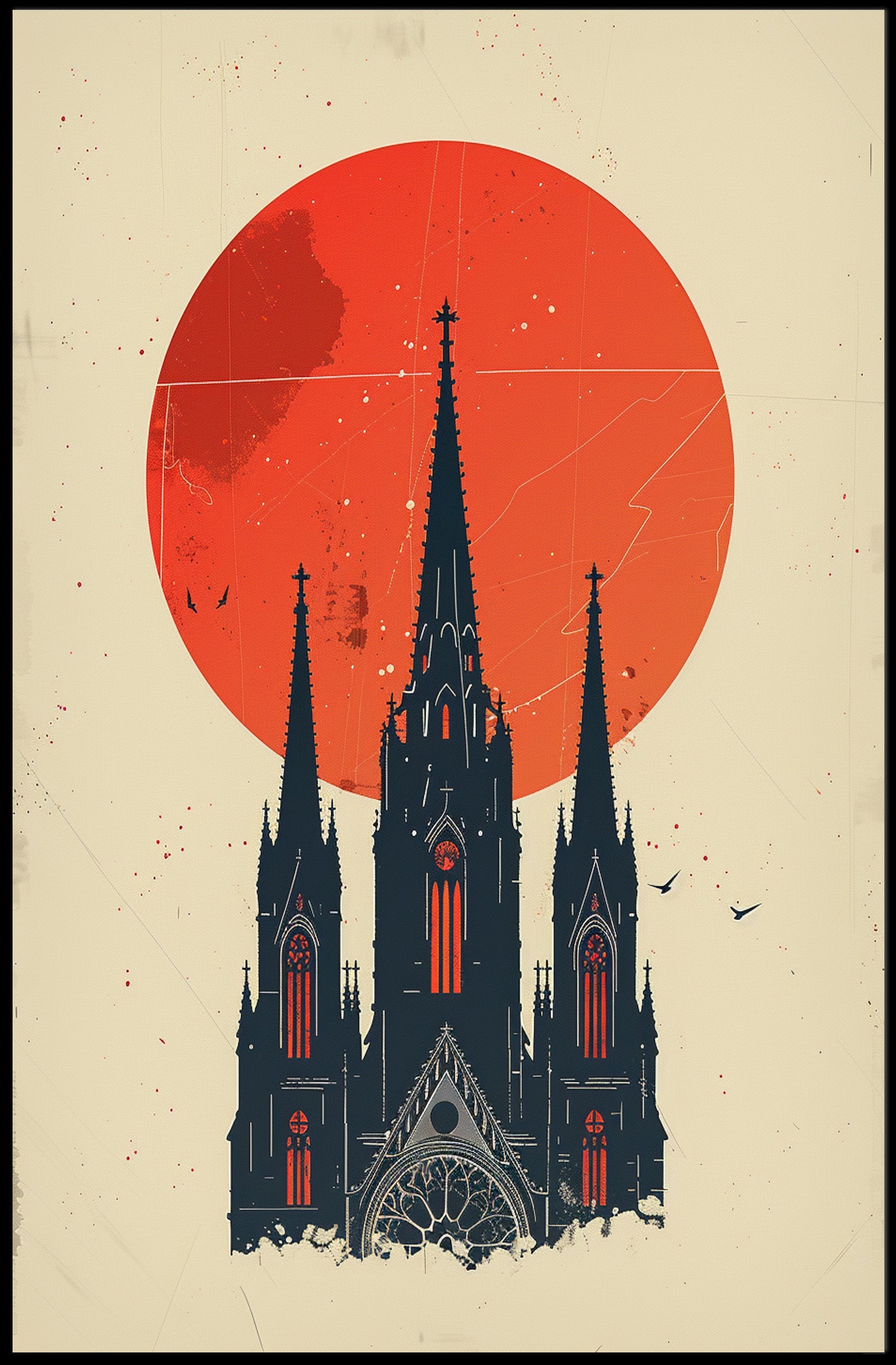 Panda Relaxing with Watermelon in Tropical Paradise PosterGoat