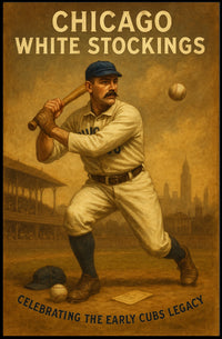 Chicago White Stockings Celebrating Baseball History Poster