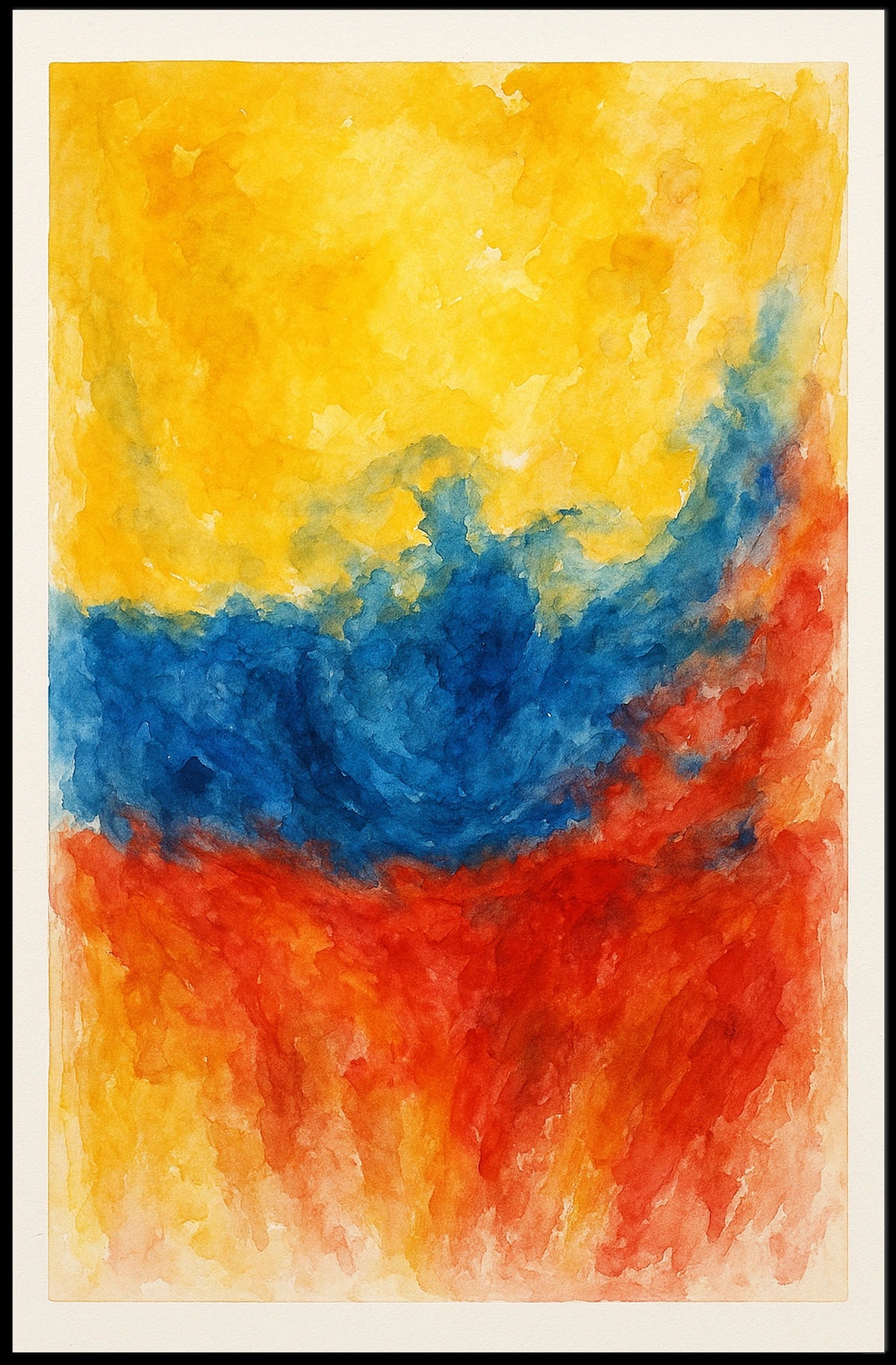 Vibrant Abstract Composition Abstract Poster