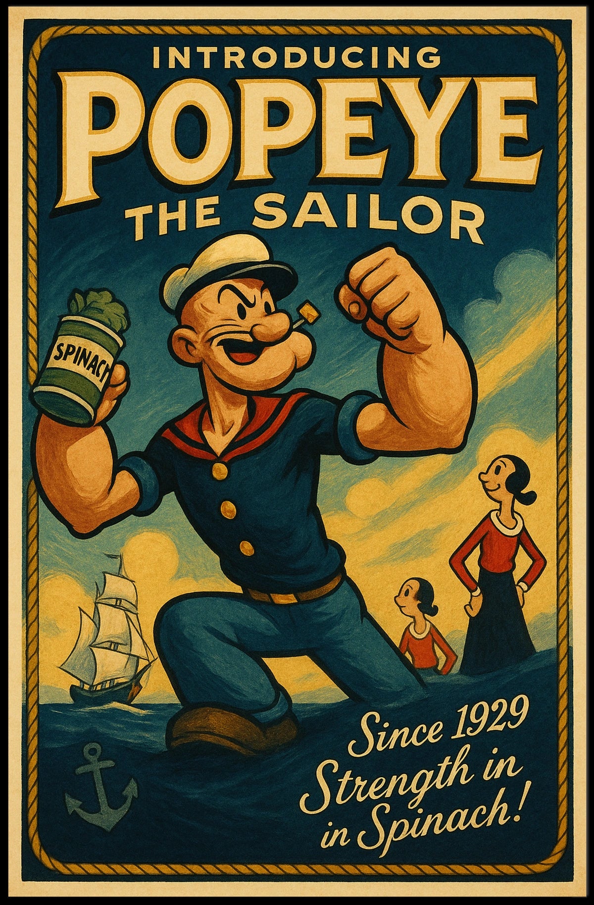 Popeye 1929 Art Poster POP-139