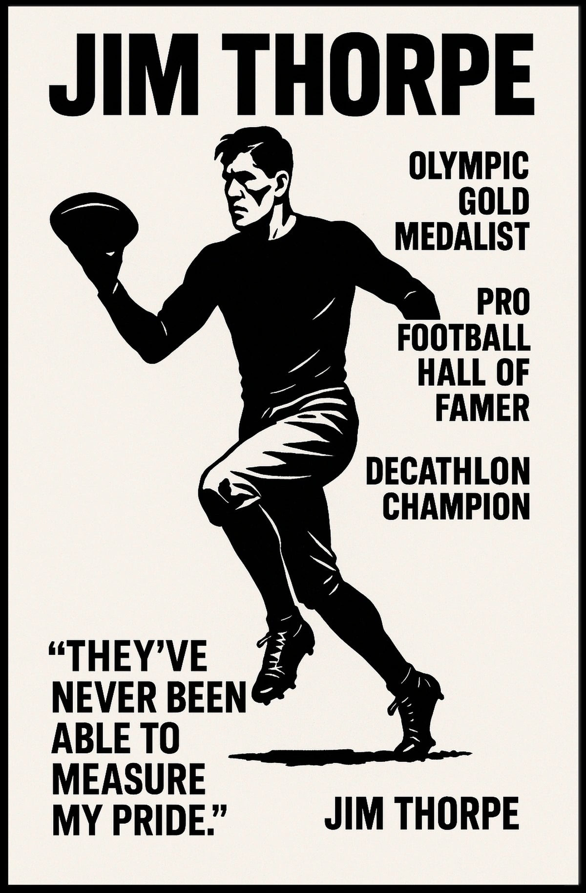 Celebrating Jim Thorpes Legacy Poster
