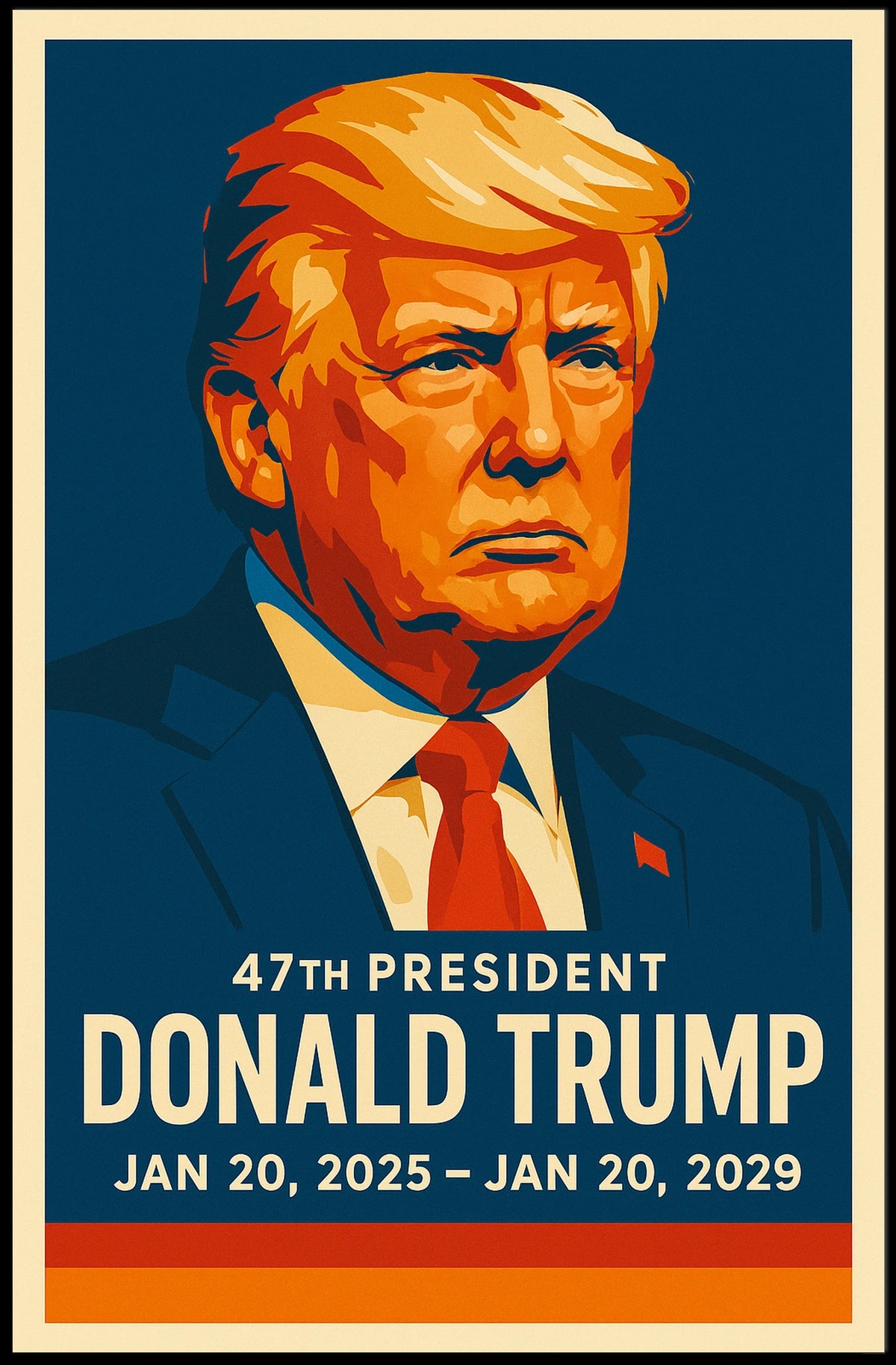 Donald Trump 47th President Poster