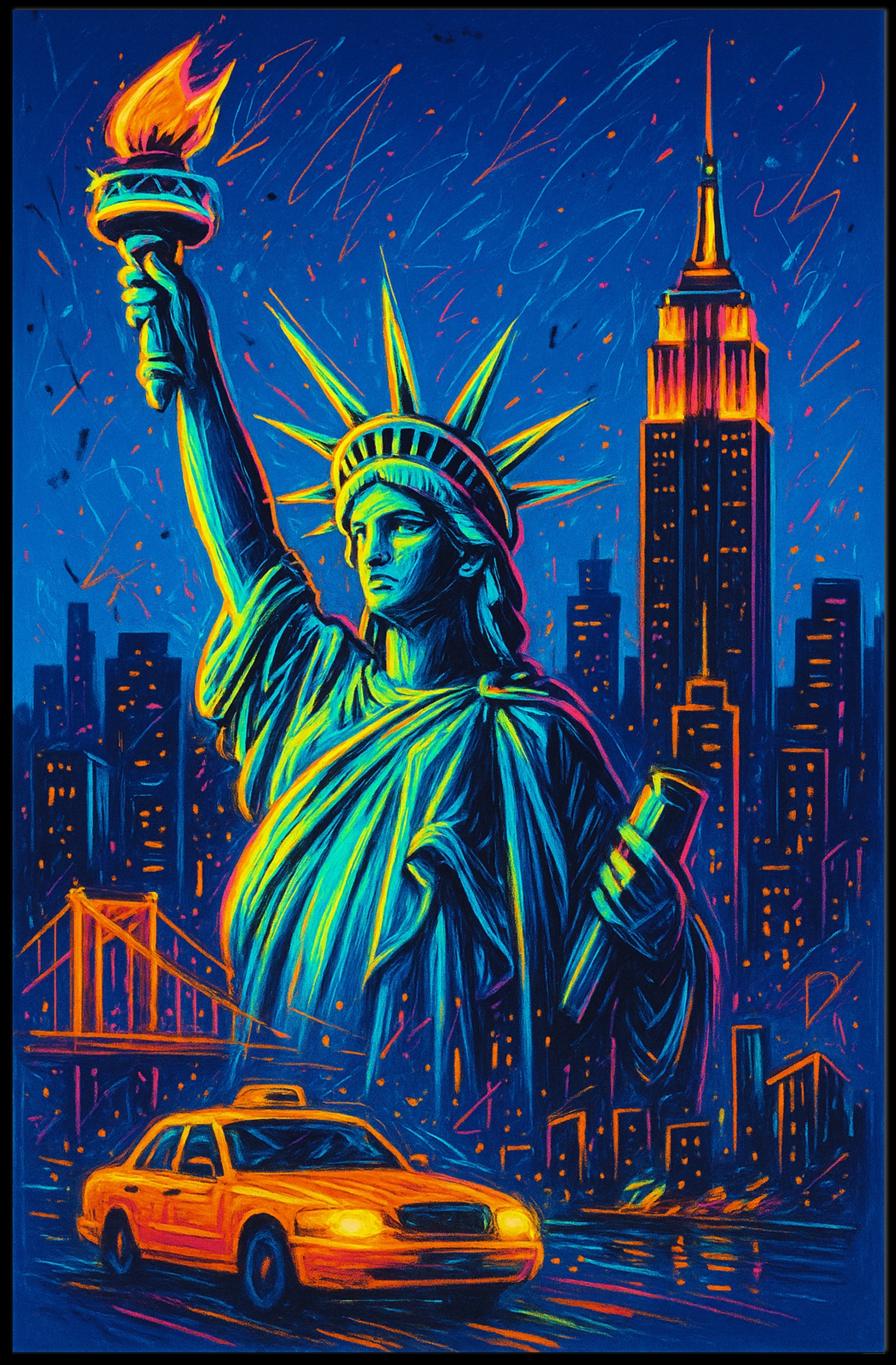 New York Nightlife Poster