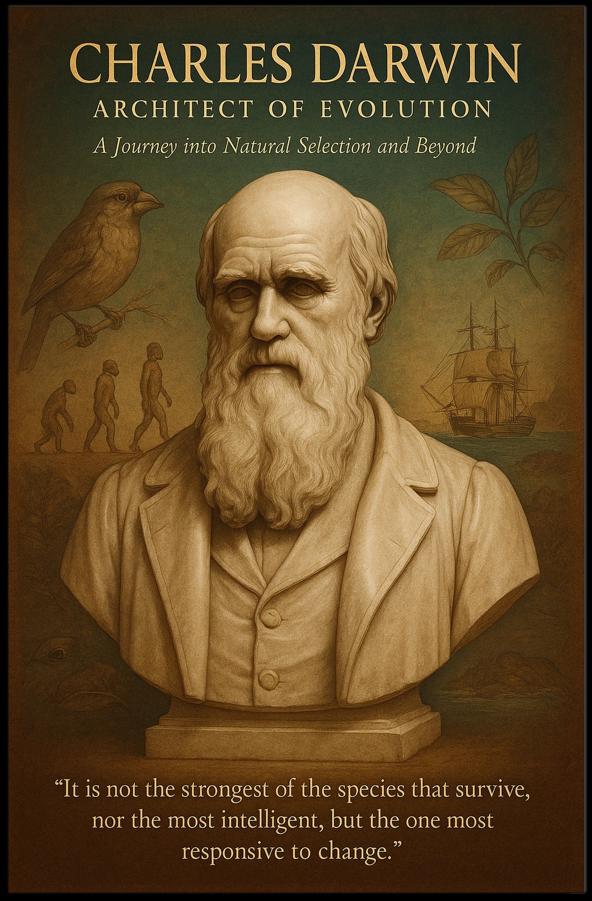 Charles Darwin Architect Of Evolution Poster